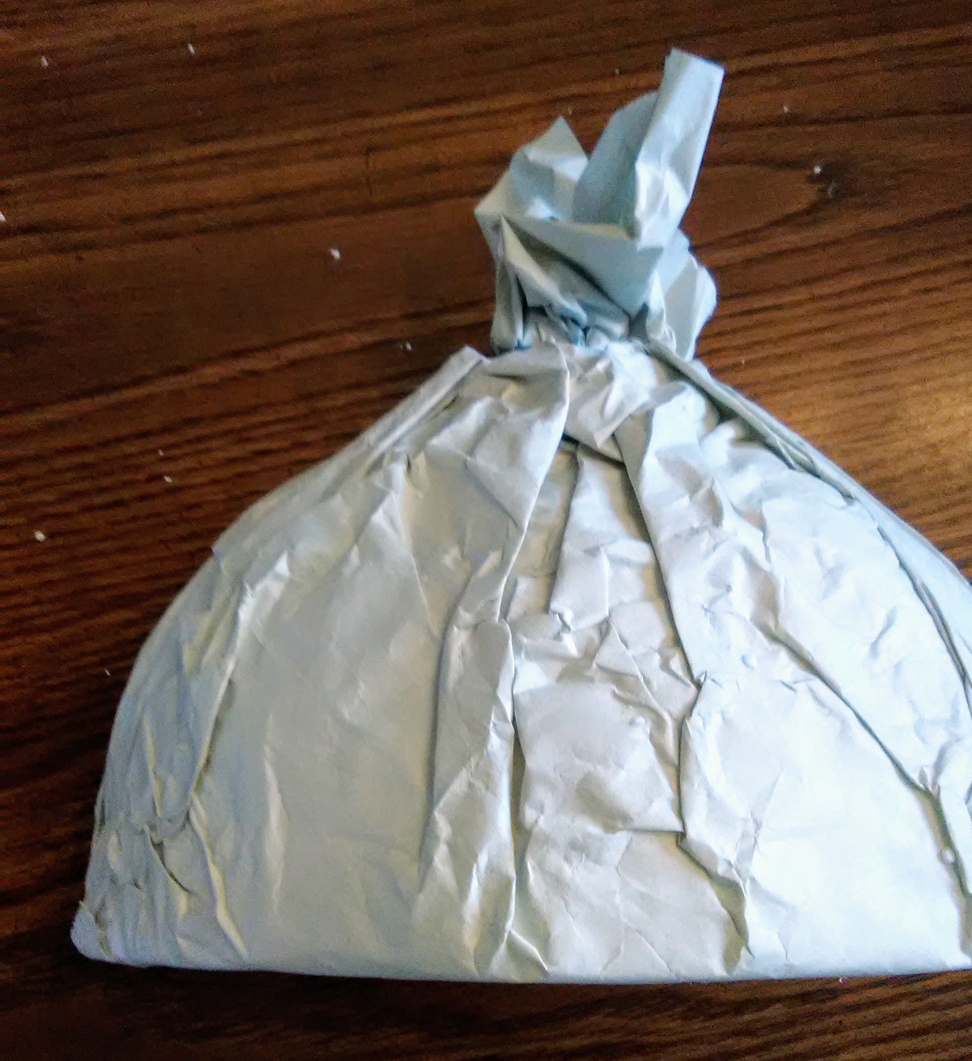 Recycled Packing Paper Glued on Faux Ham