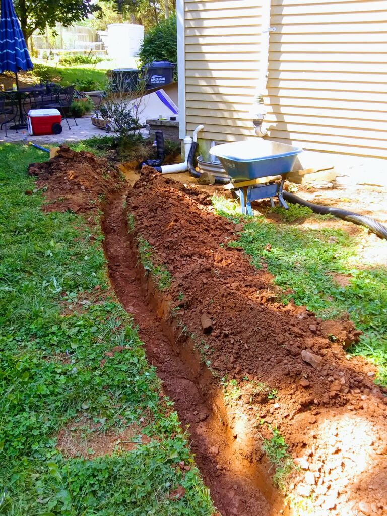 Digging Up Old Drainage Pipes