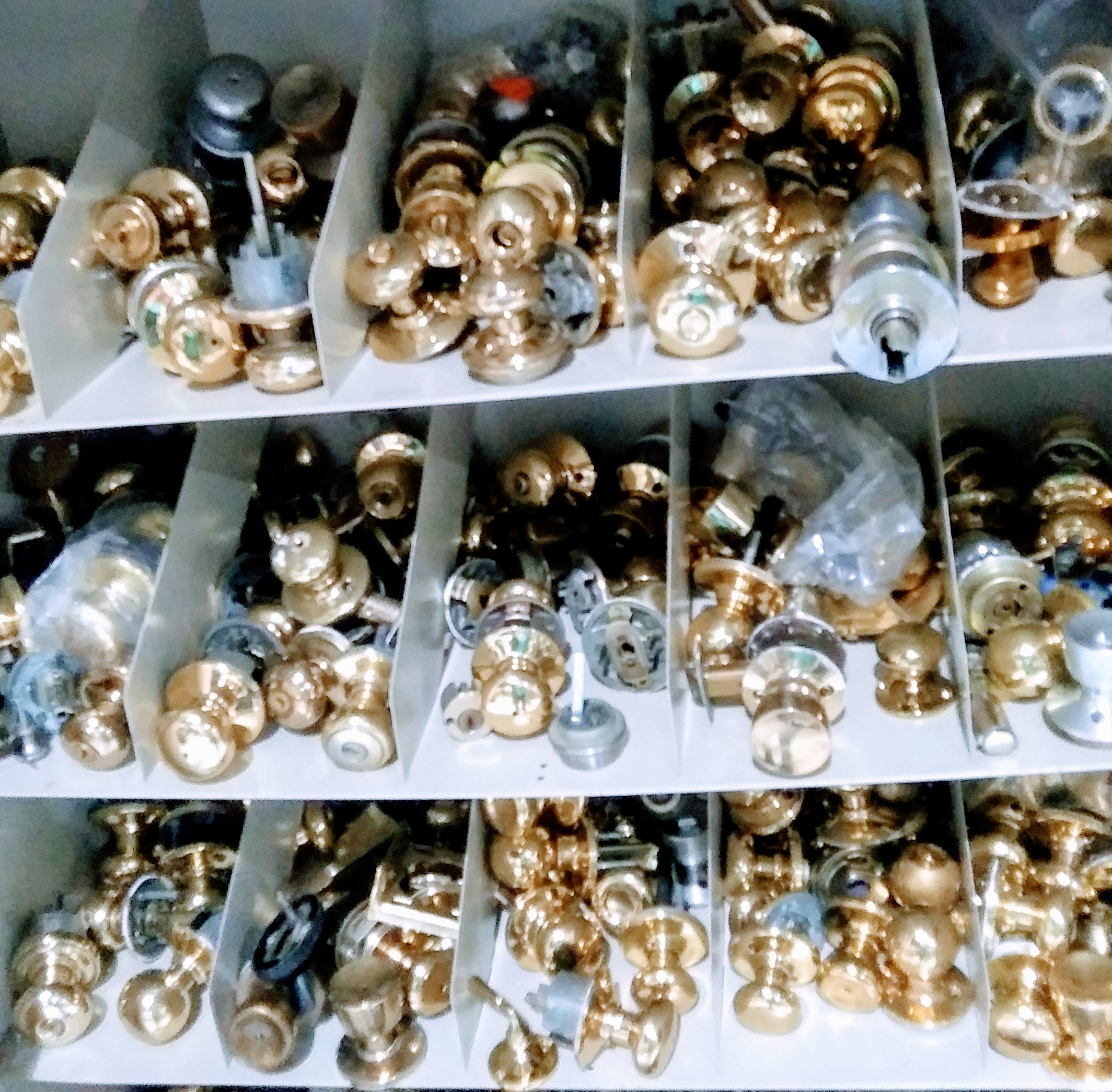 A Large Selection of Door Knobs