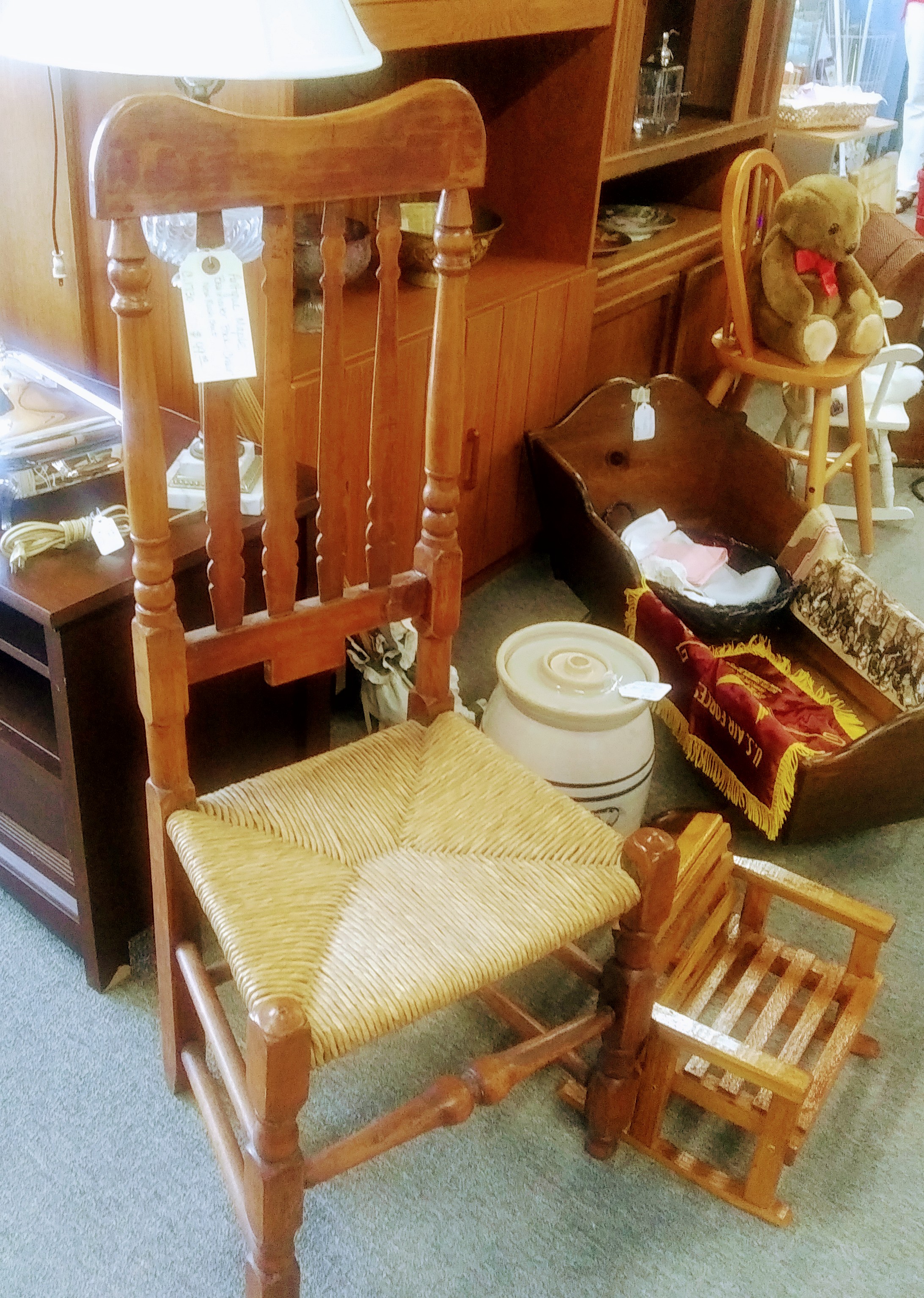 Vintage Chair and Cradle