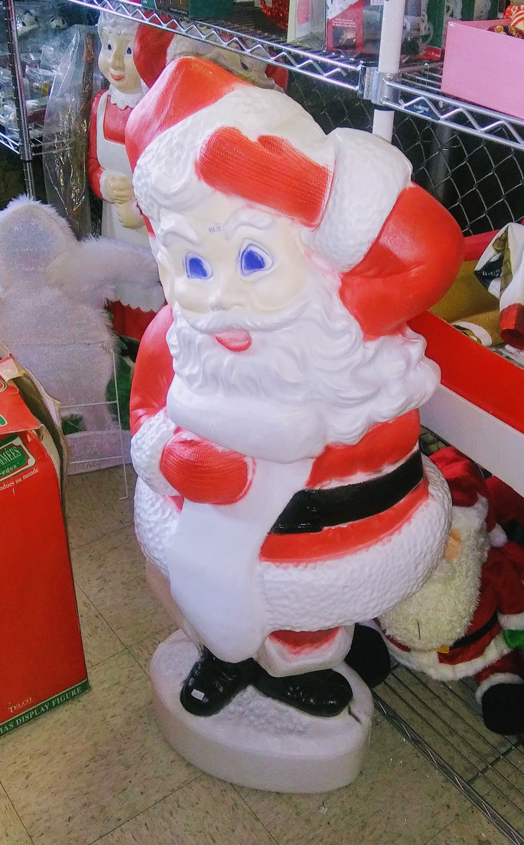 Santa with Blue Eyes