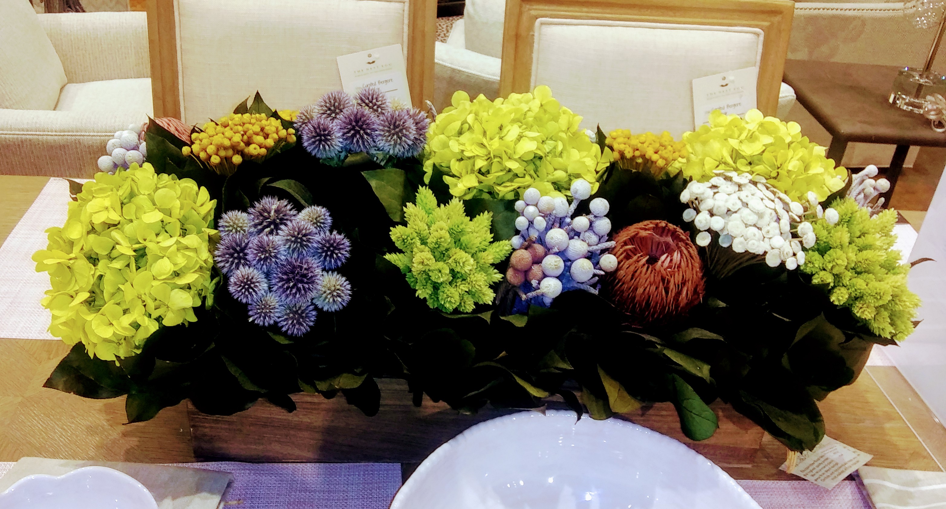 Flower Box Table Centerpiece