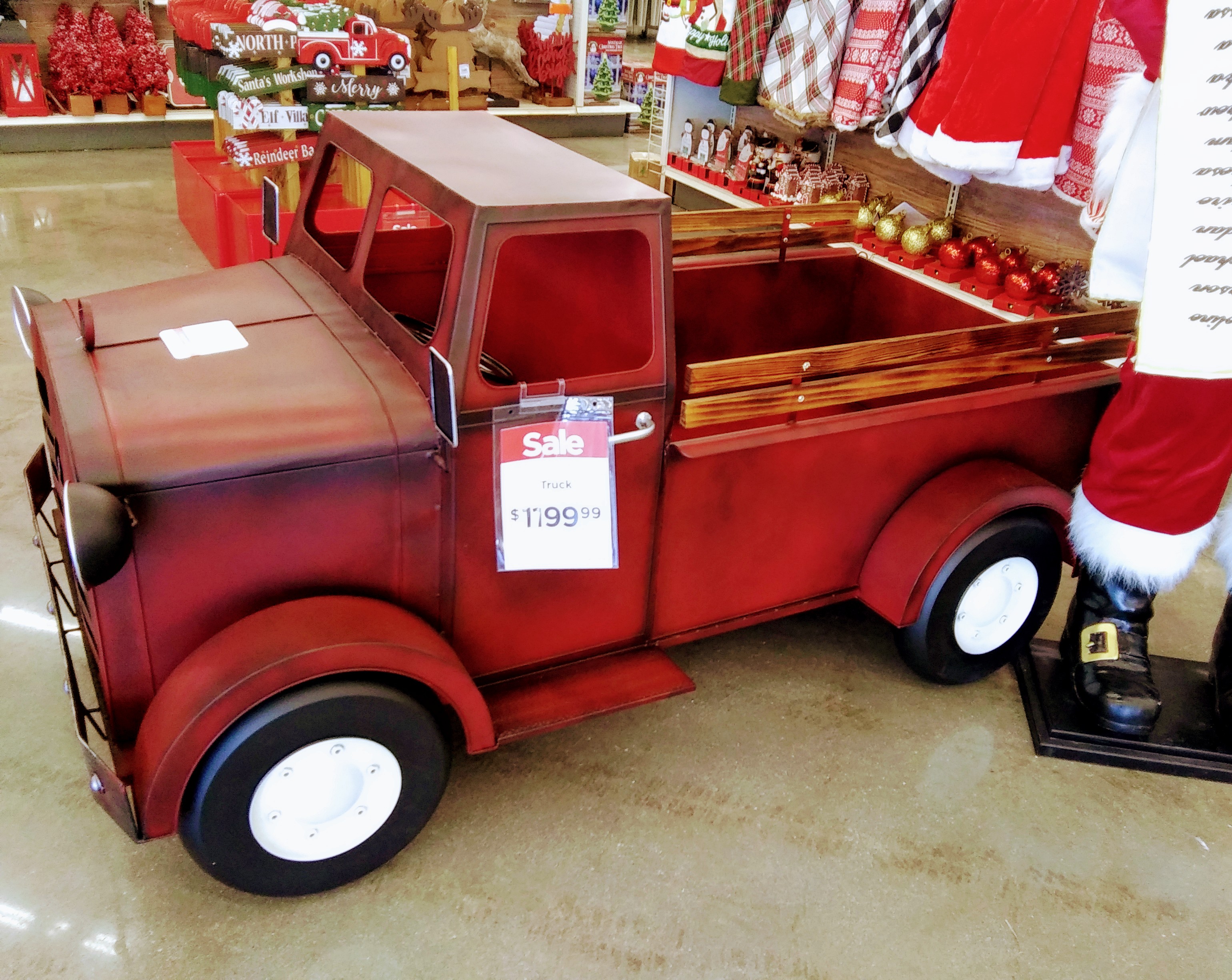 Large Decorative Red Truck