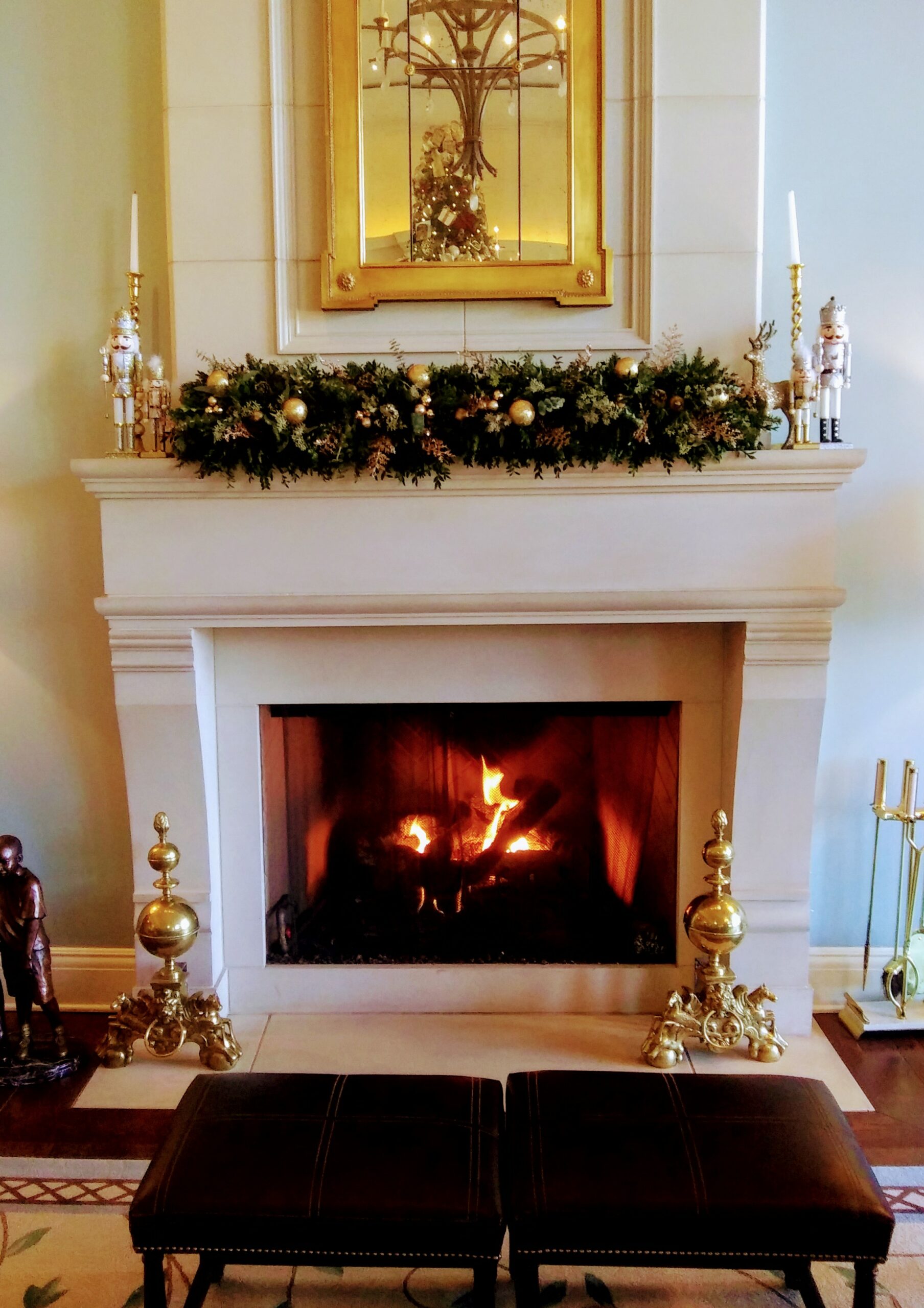 Fireplace in the Main Lobby