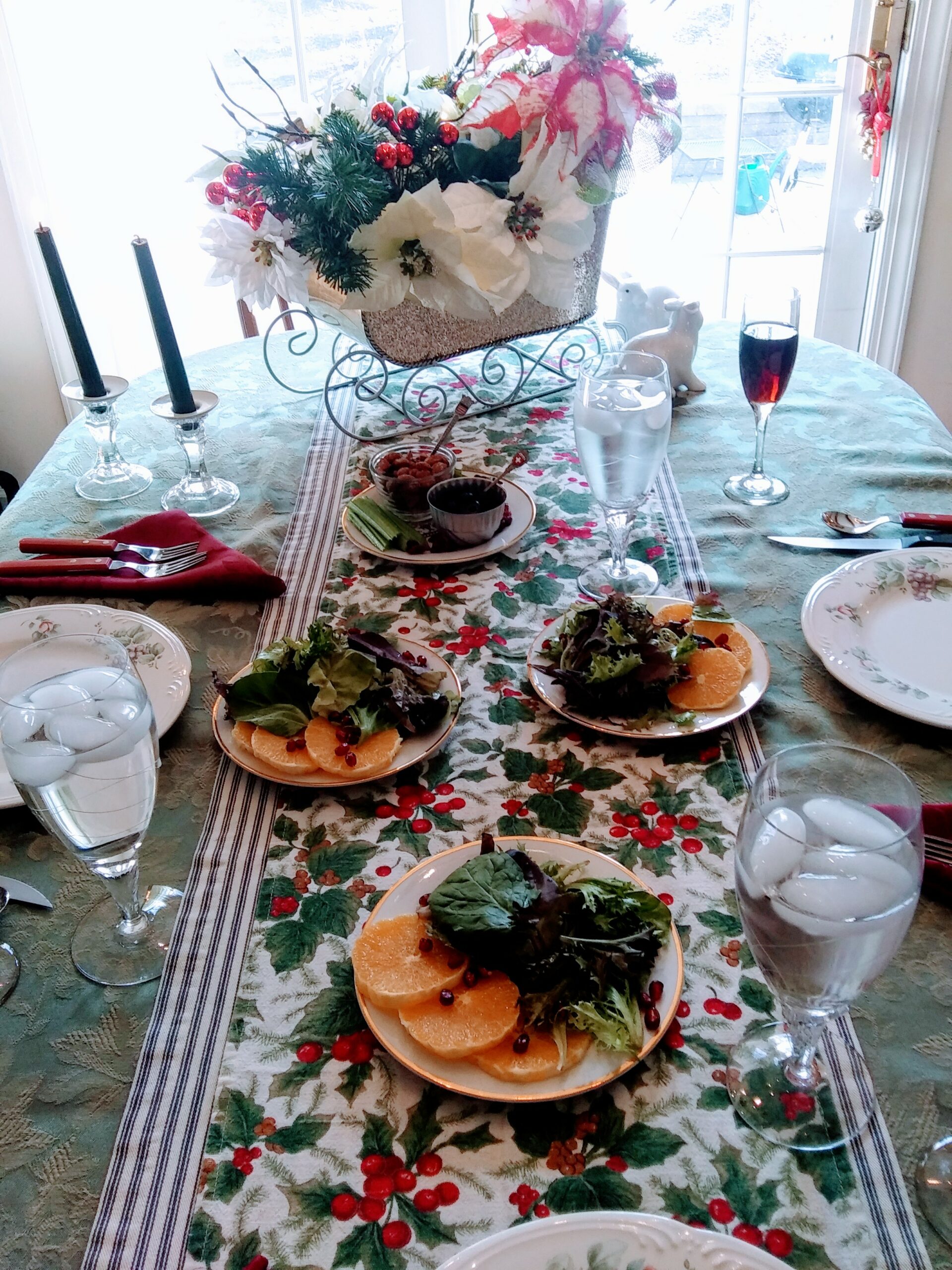 Fresh Pomegranate and Orange Salads