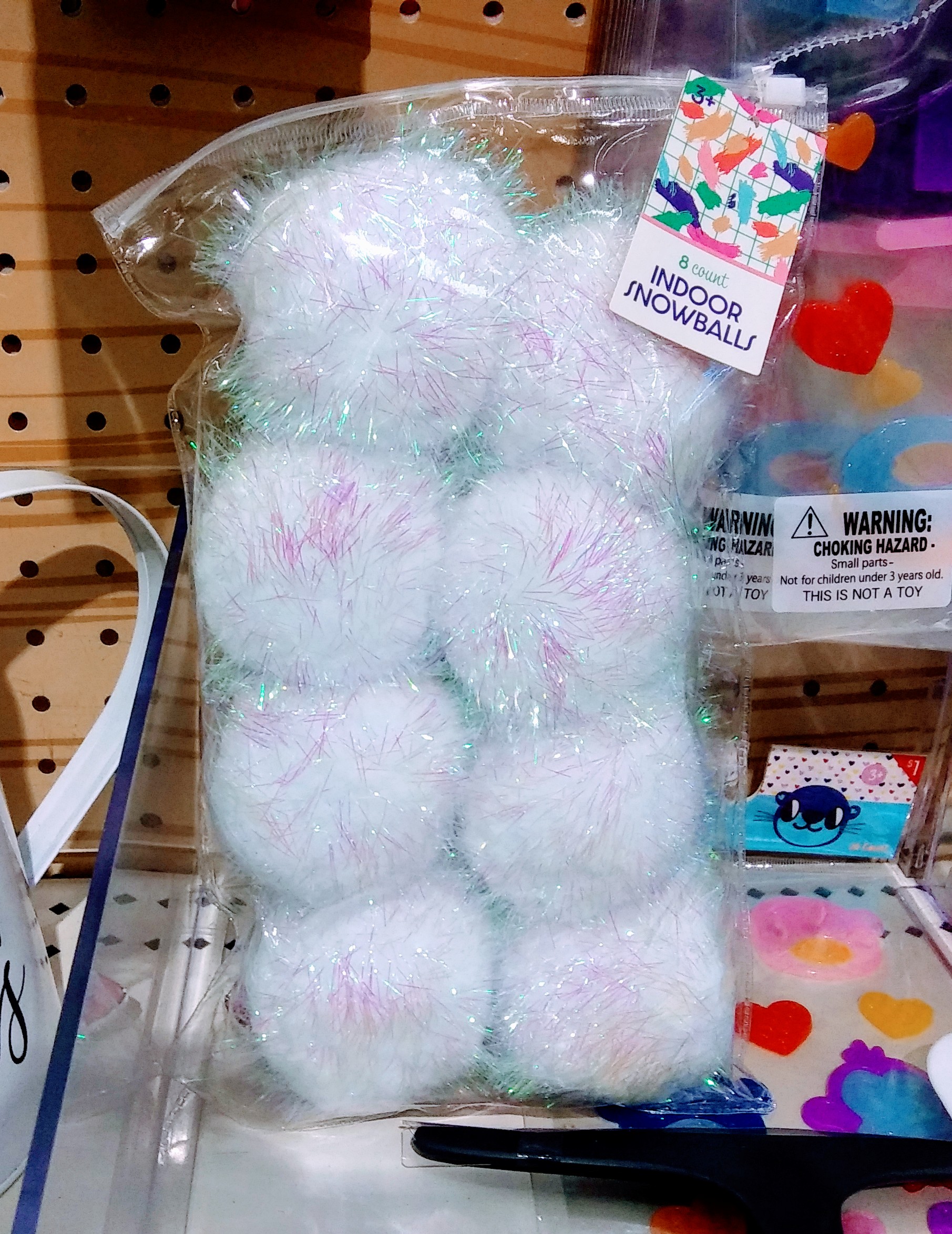 Indoor Snowball Pom poms for Tossing Around