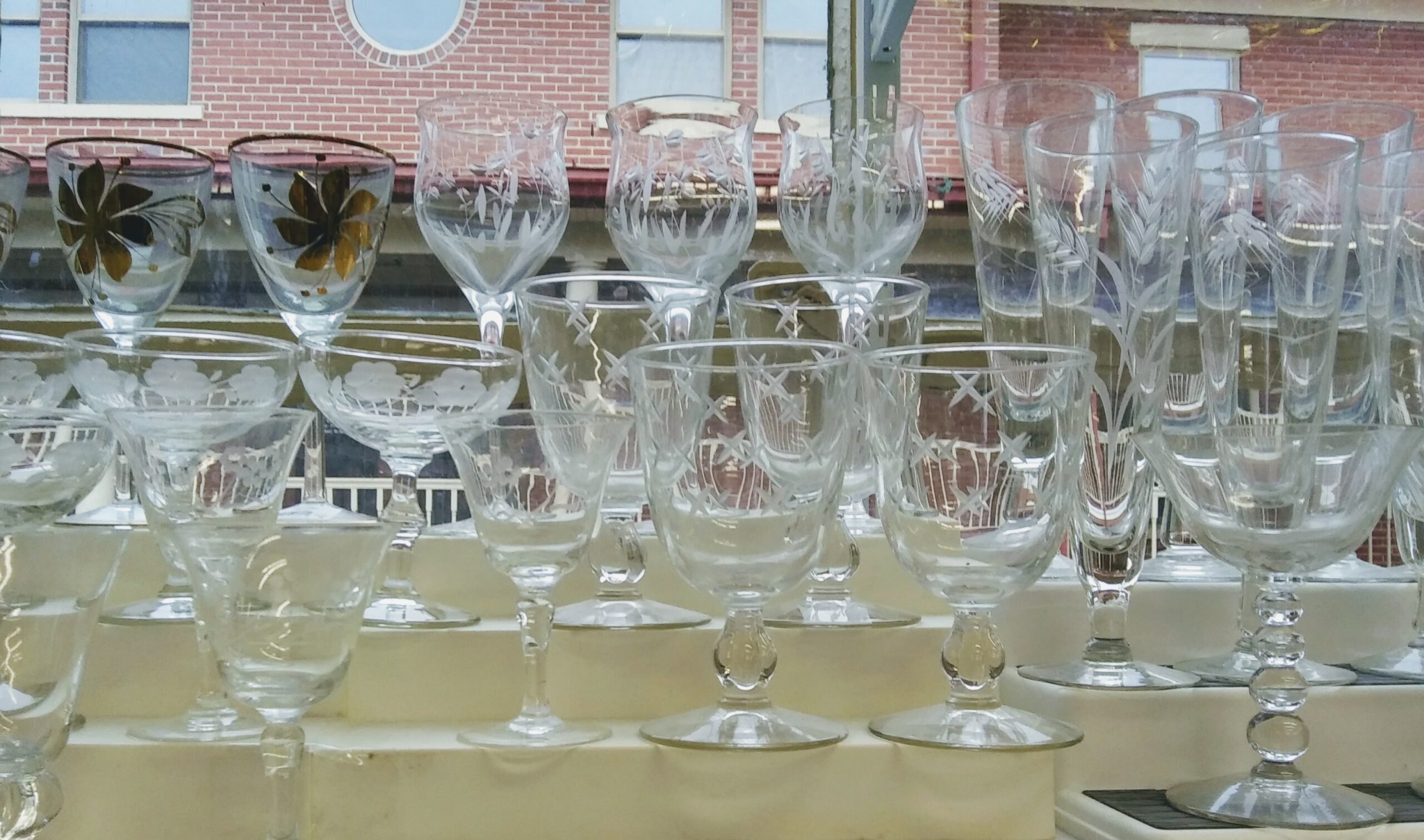 Assortment of Stemmed Glasses