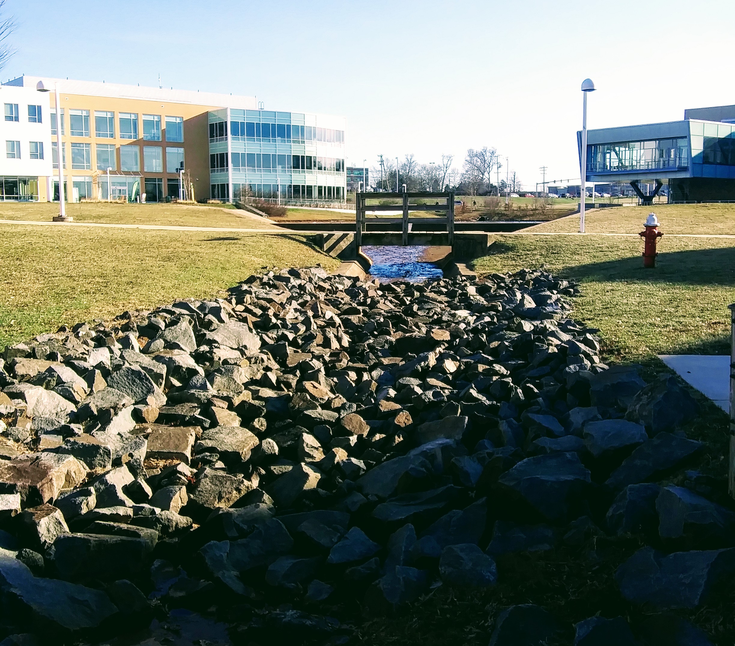 Stone Ditch on Campus