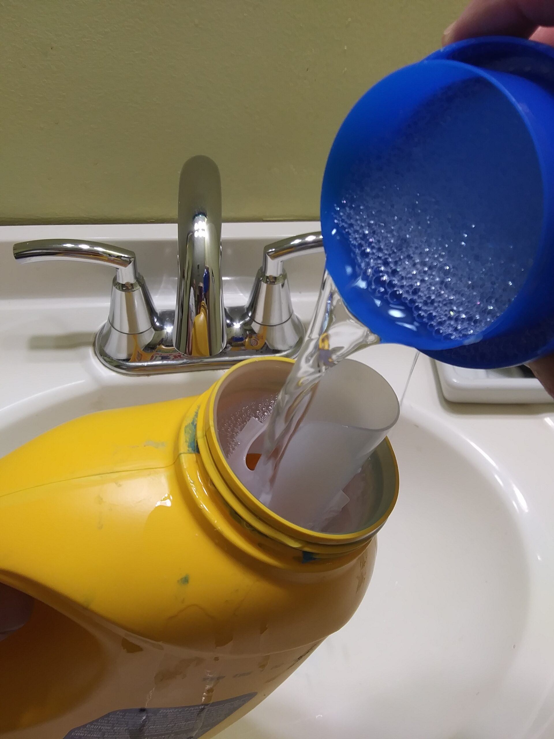 Rinse the Laundry Detergent Container and  Get an Extra Wash