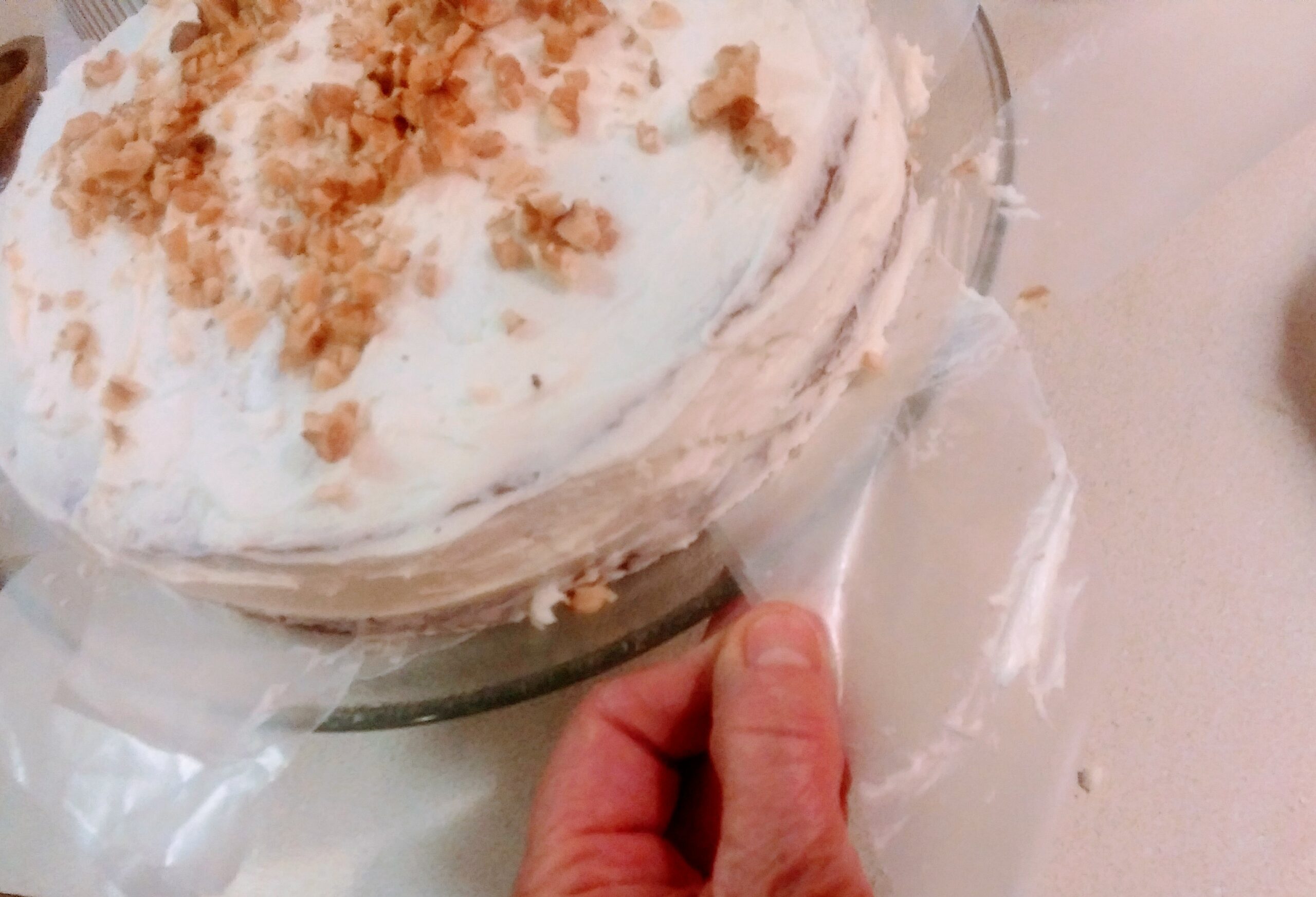 Wax Paper Removal from Bottom of Cake