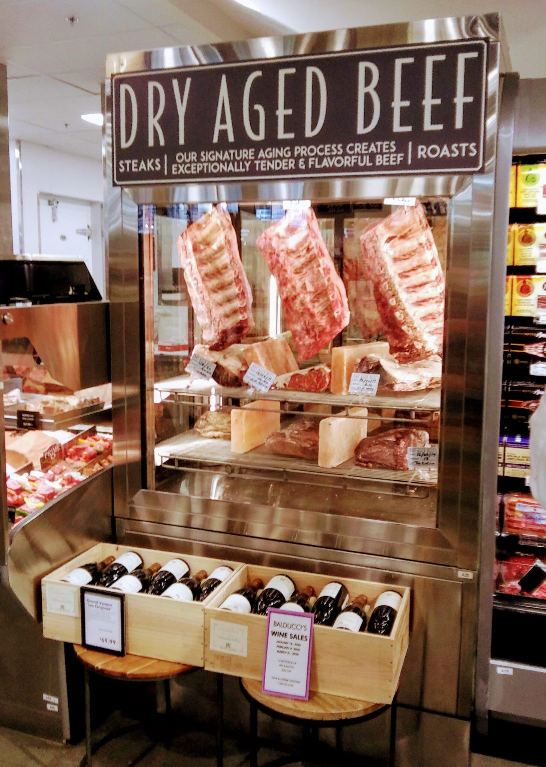 Dry Aged Beef Display