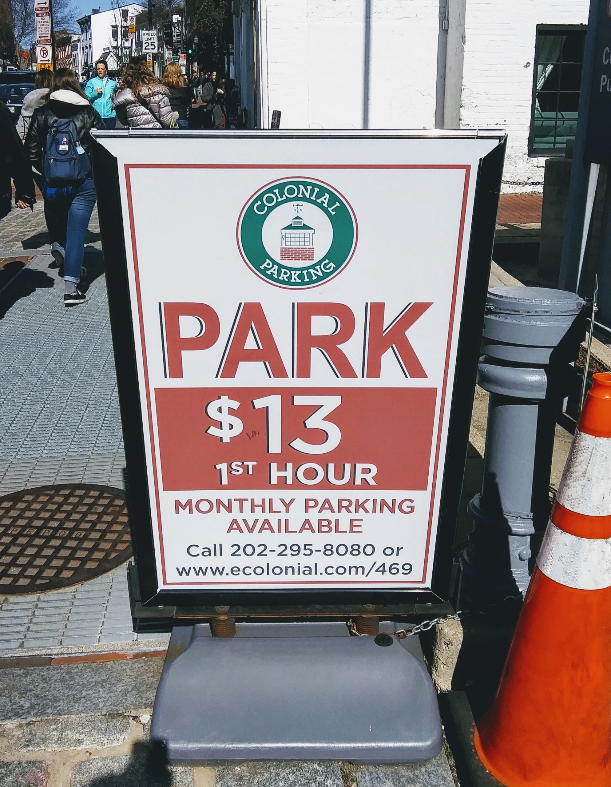 Parking Sign in Georgetown