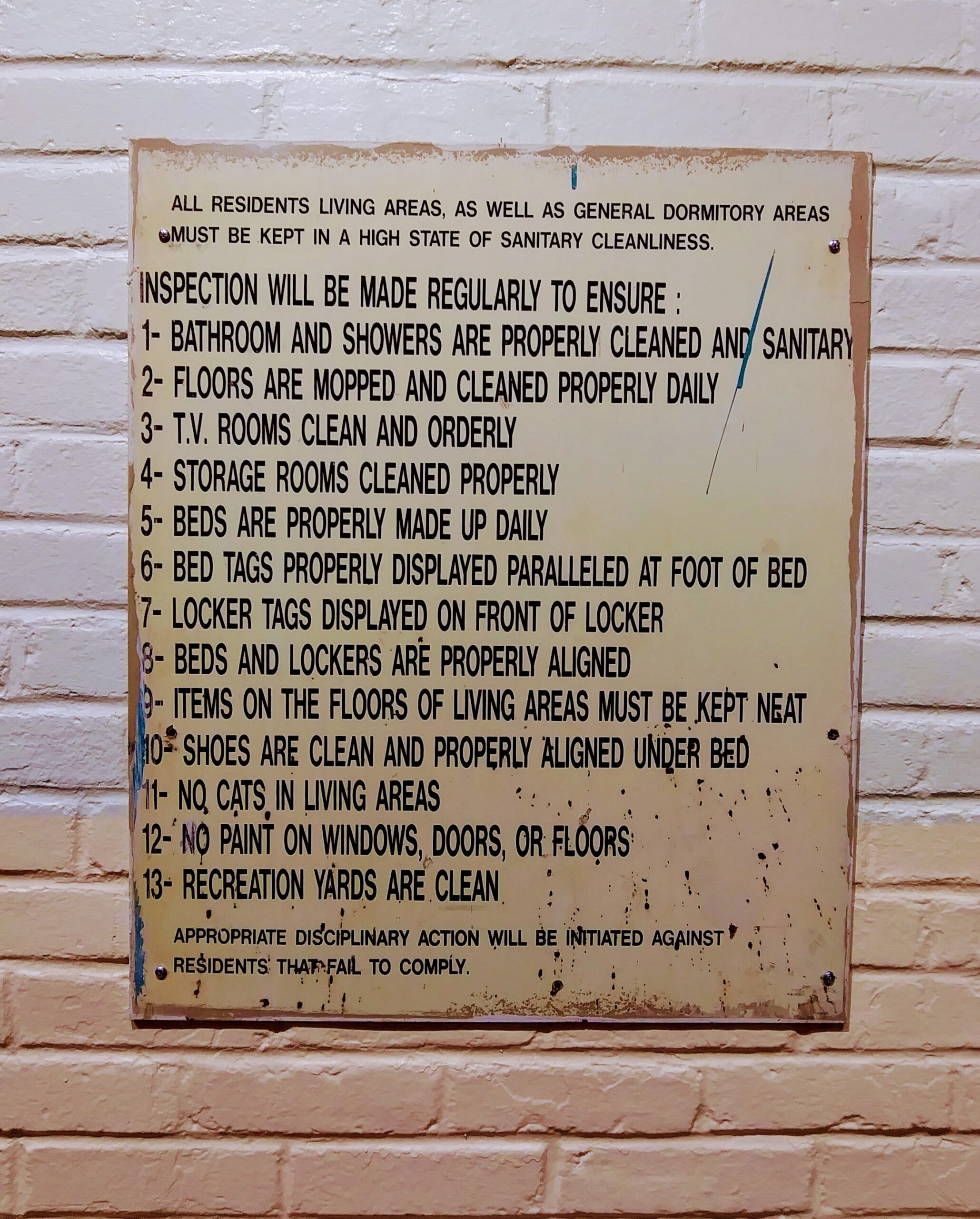 Prison Inmate Rules