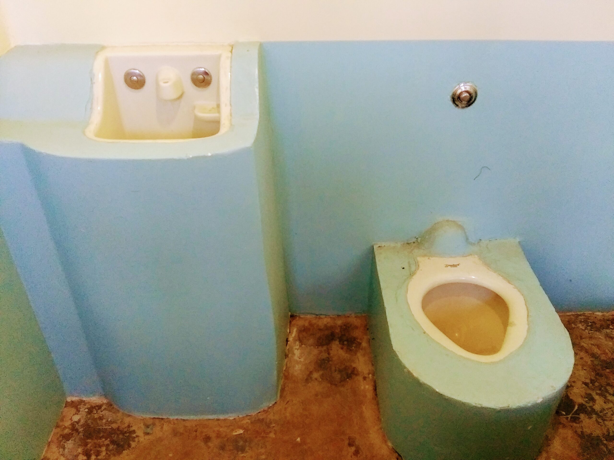 Prison sink and Toilet