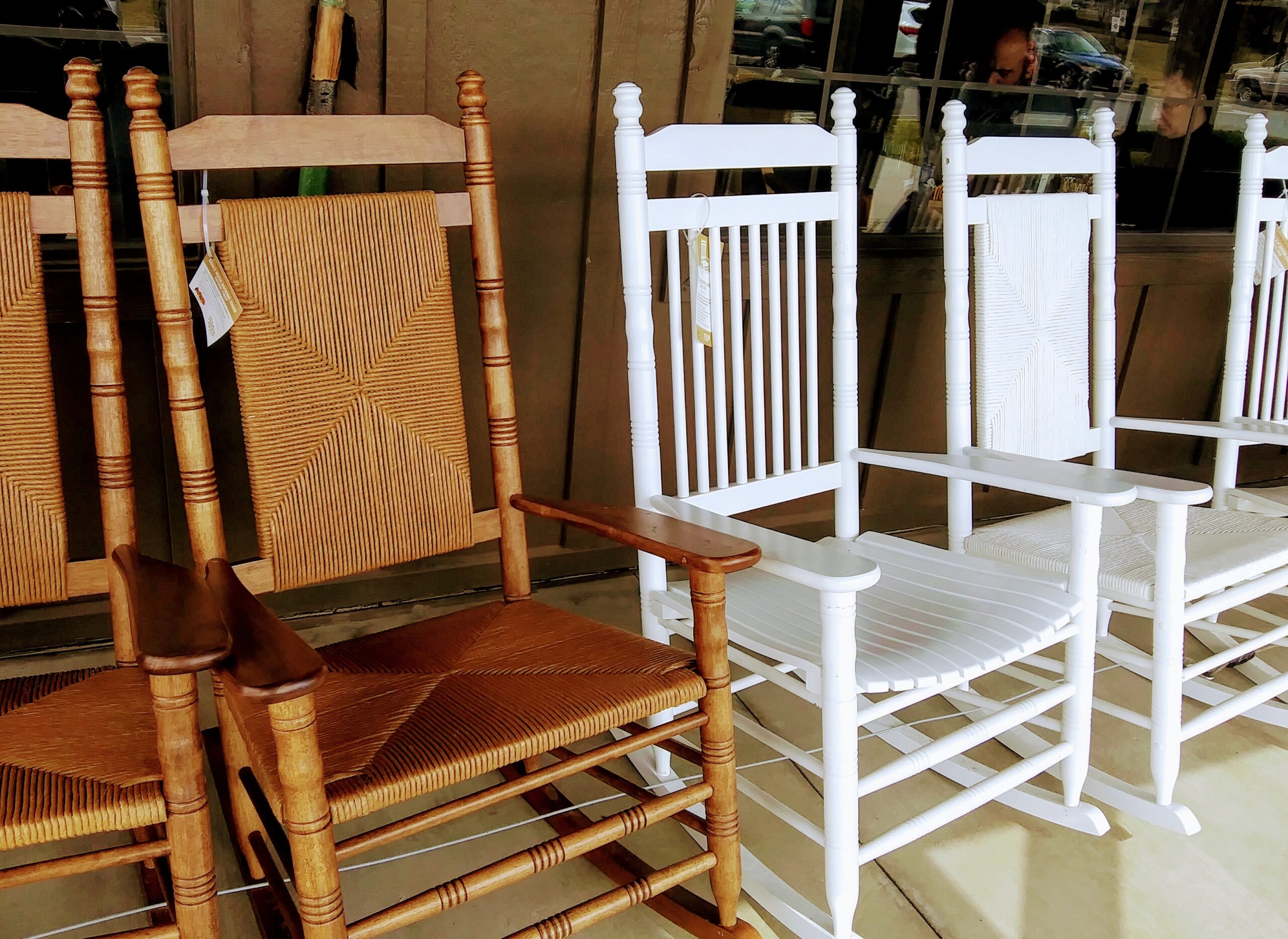 Rocking chairs Outside Store