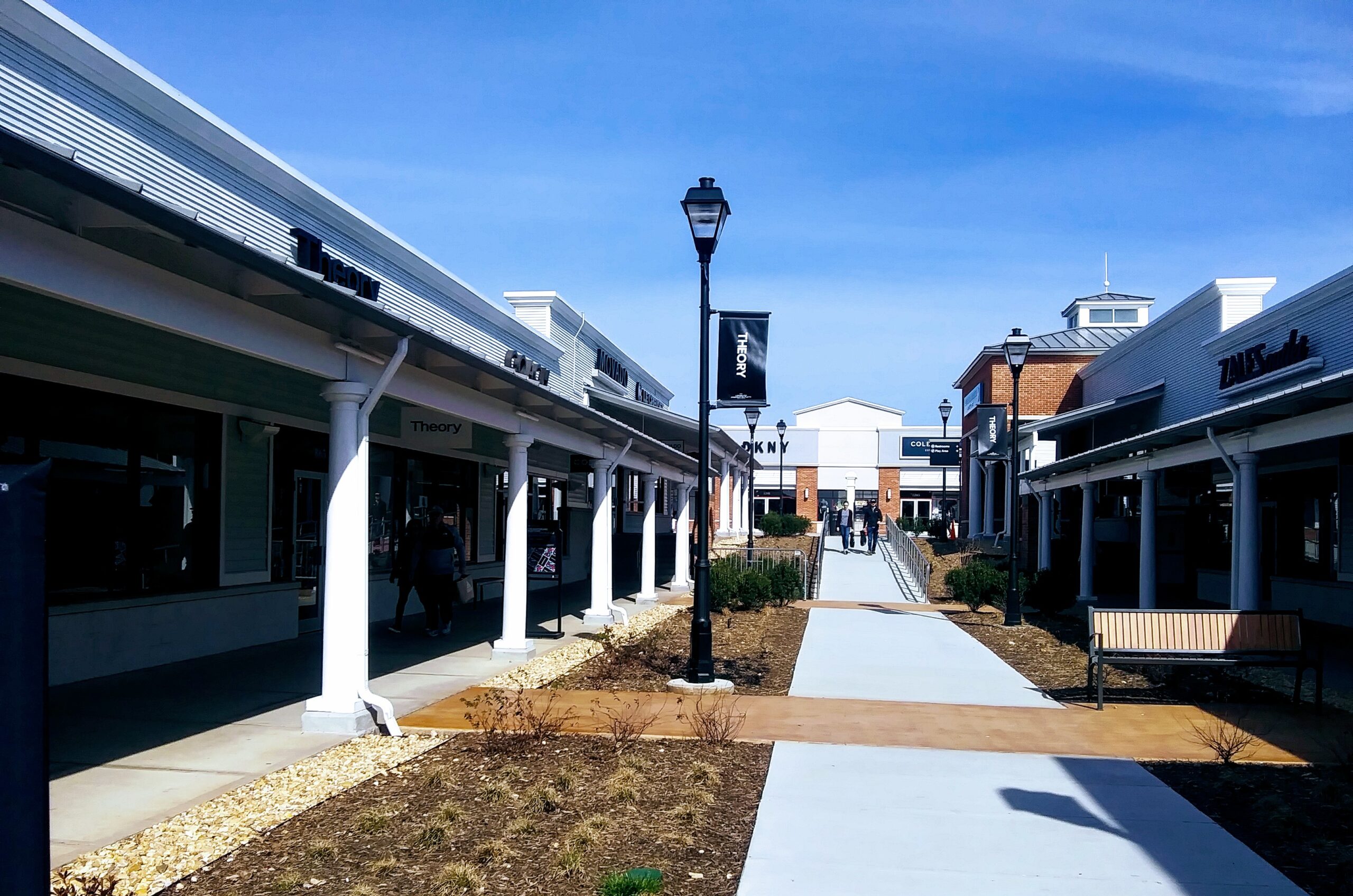 Sidewalk at Outlet