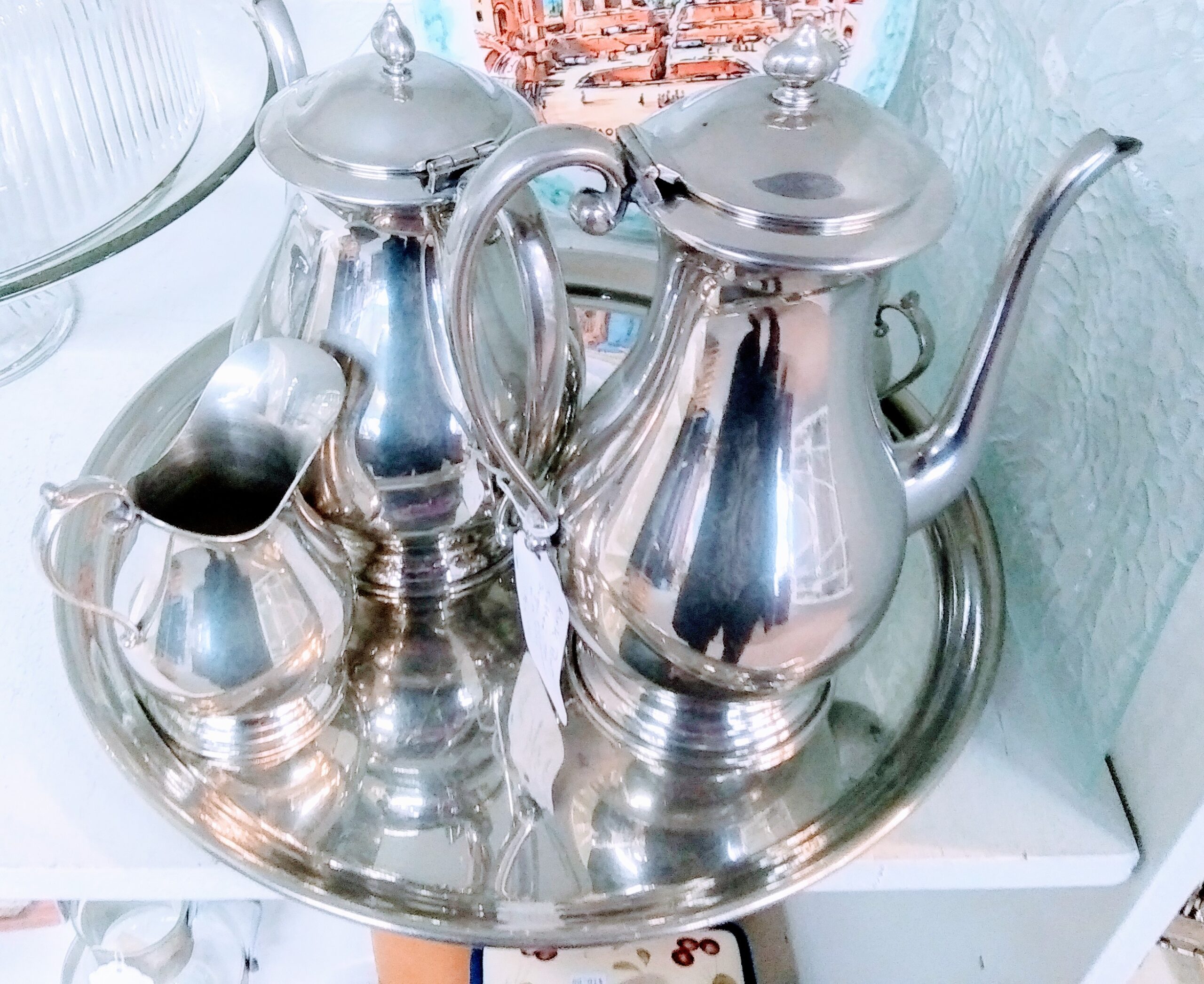 Silver Coffee Pot Set