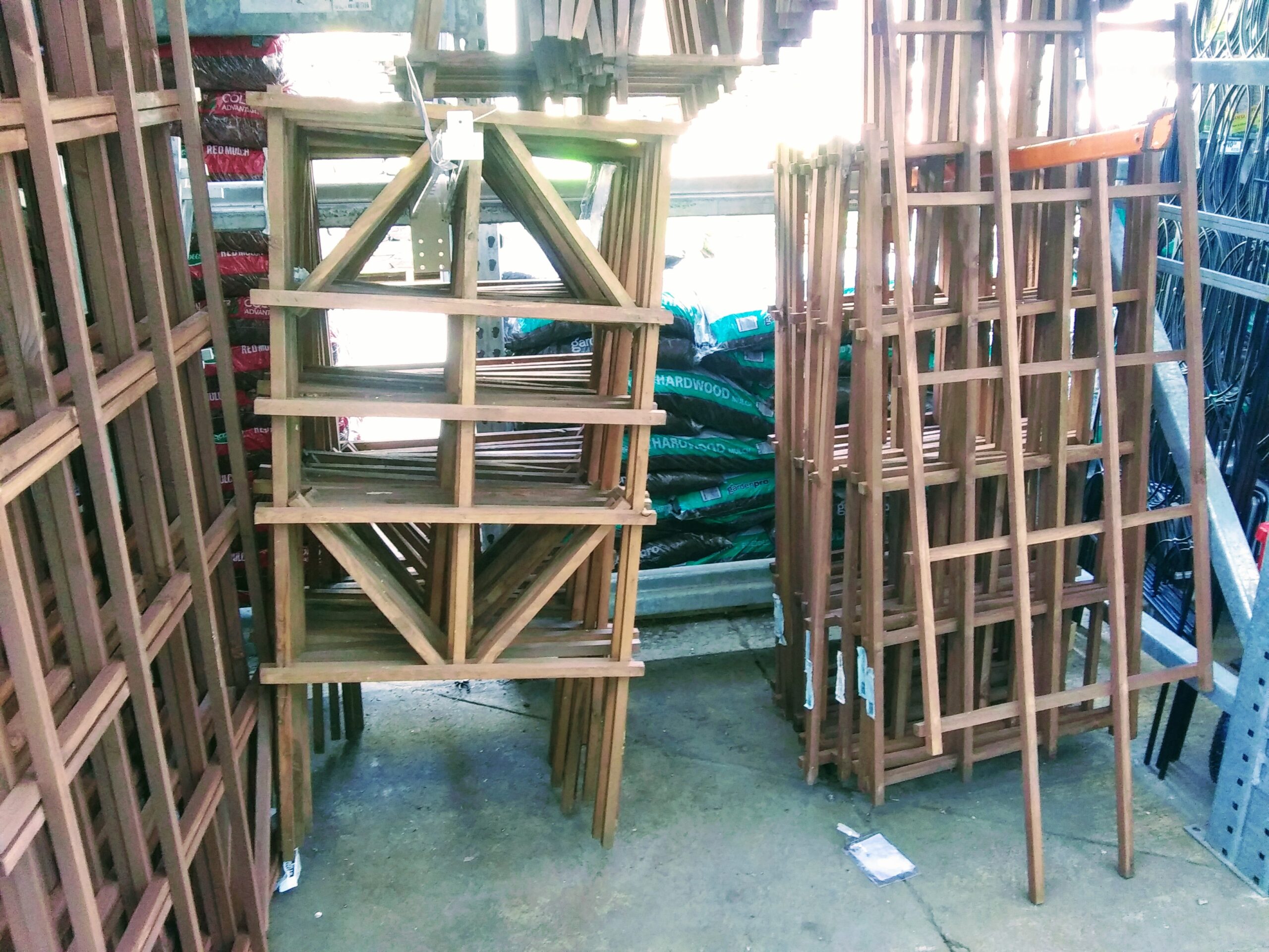 Wooden Trellis Stacks