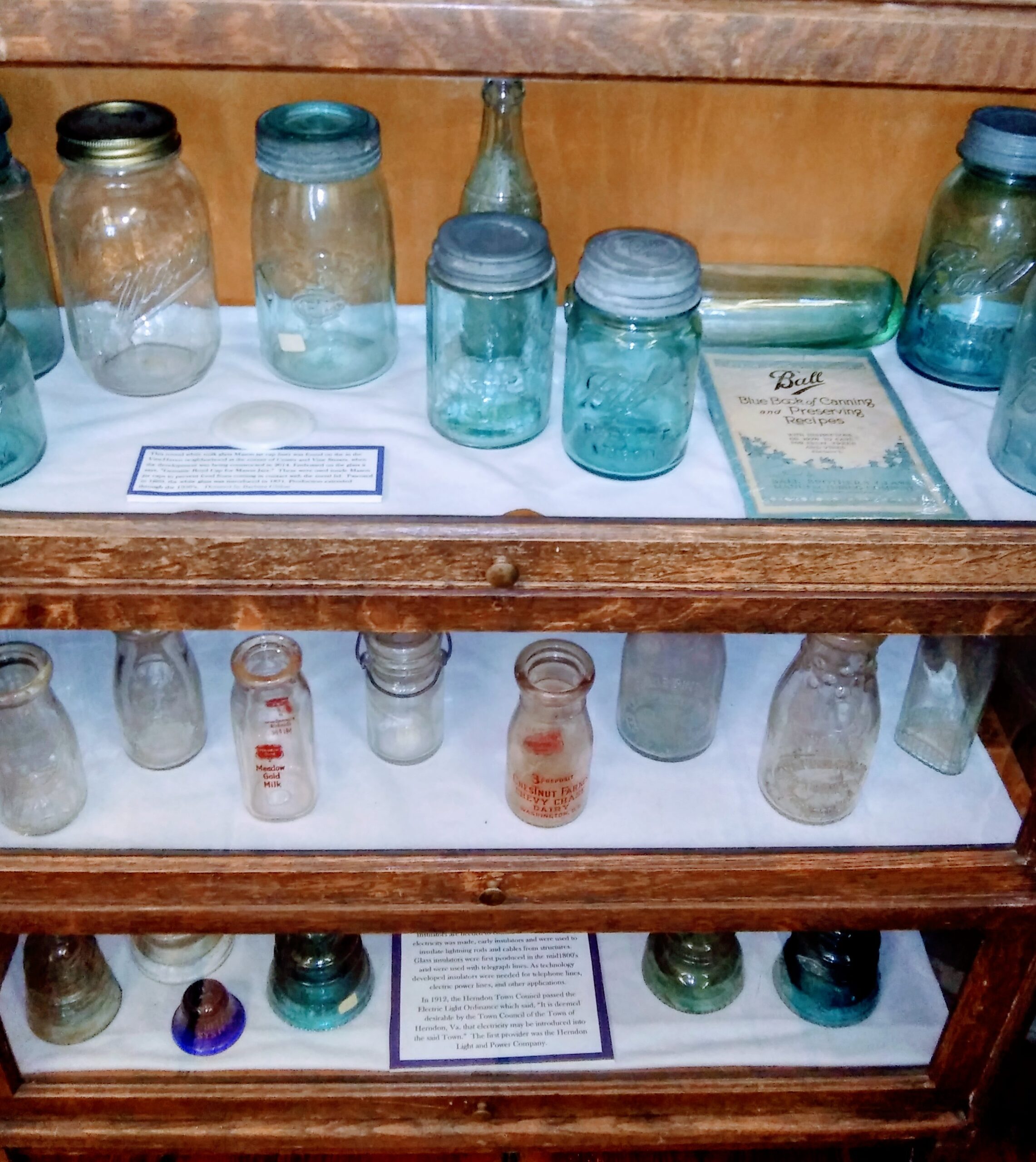 Vintage Canning Jars and Milk Bottles 