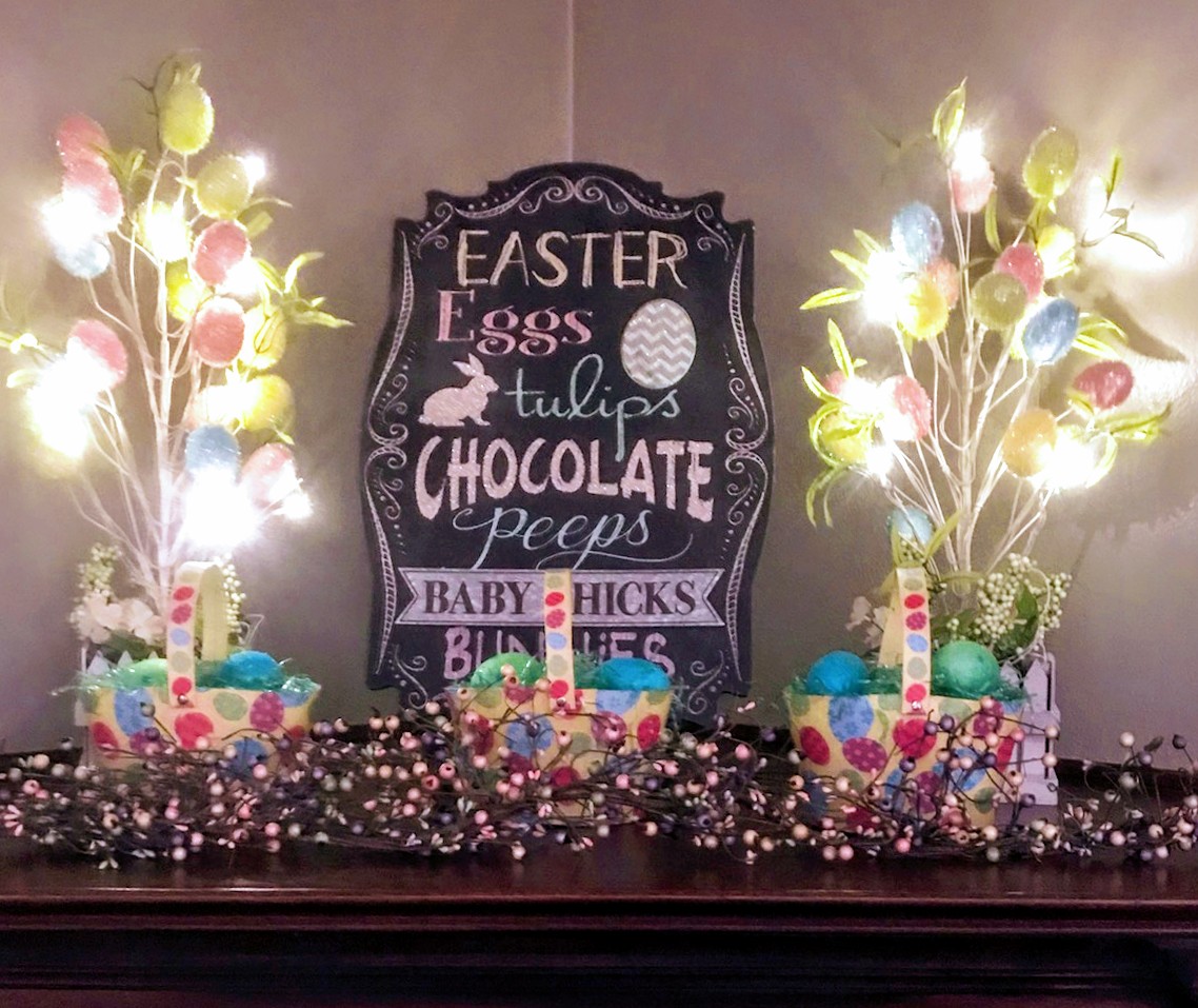 Easter Decorations with Lights