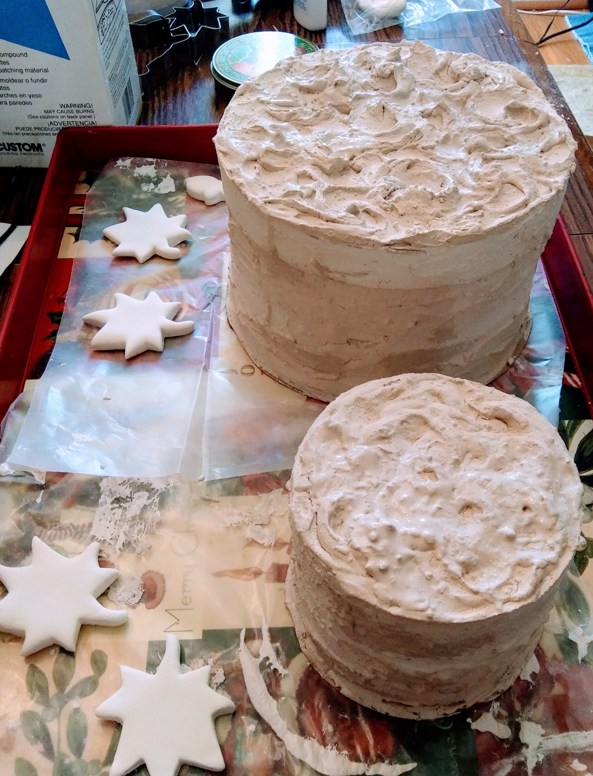 Faux Cakes and Cookies on Drying Tray