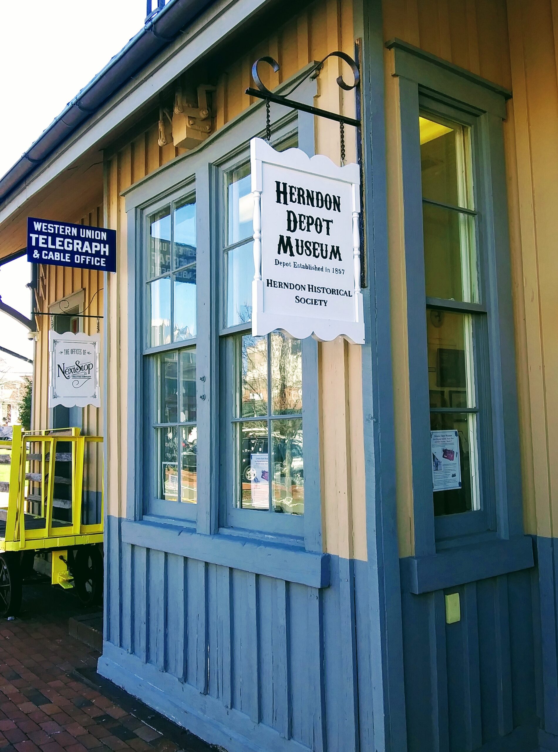 Front Door of the Herndon Depot Museum