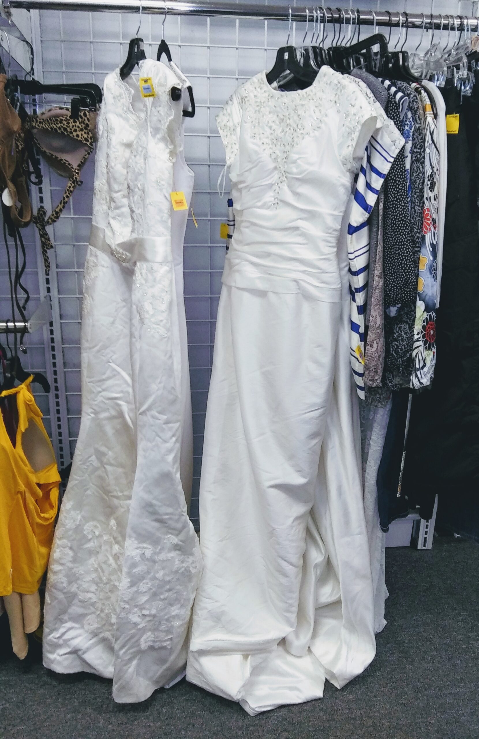 Goodwill Wedding Dress with some Beading