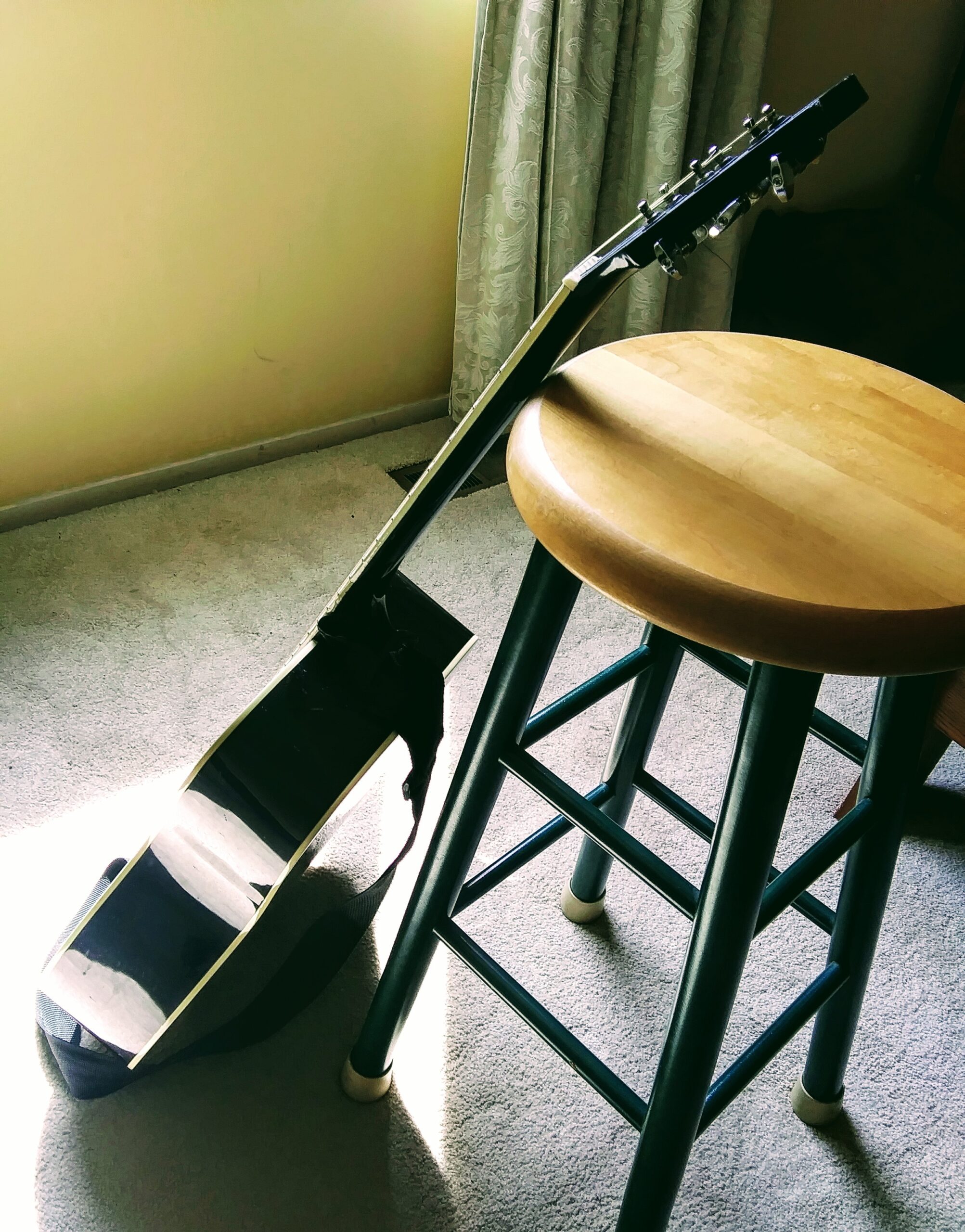 Guitar and Stool