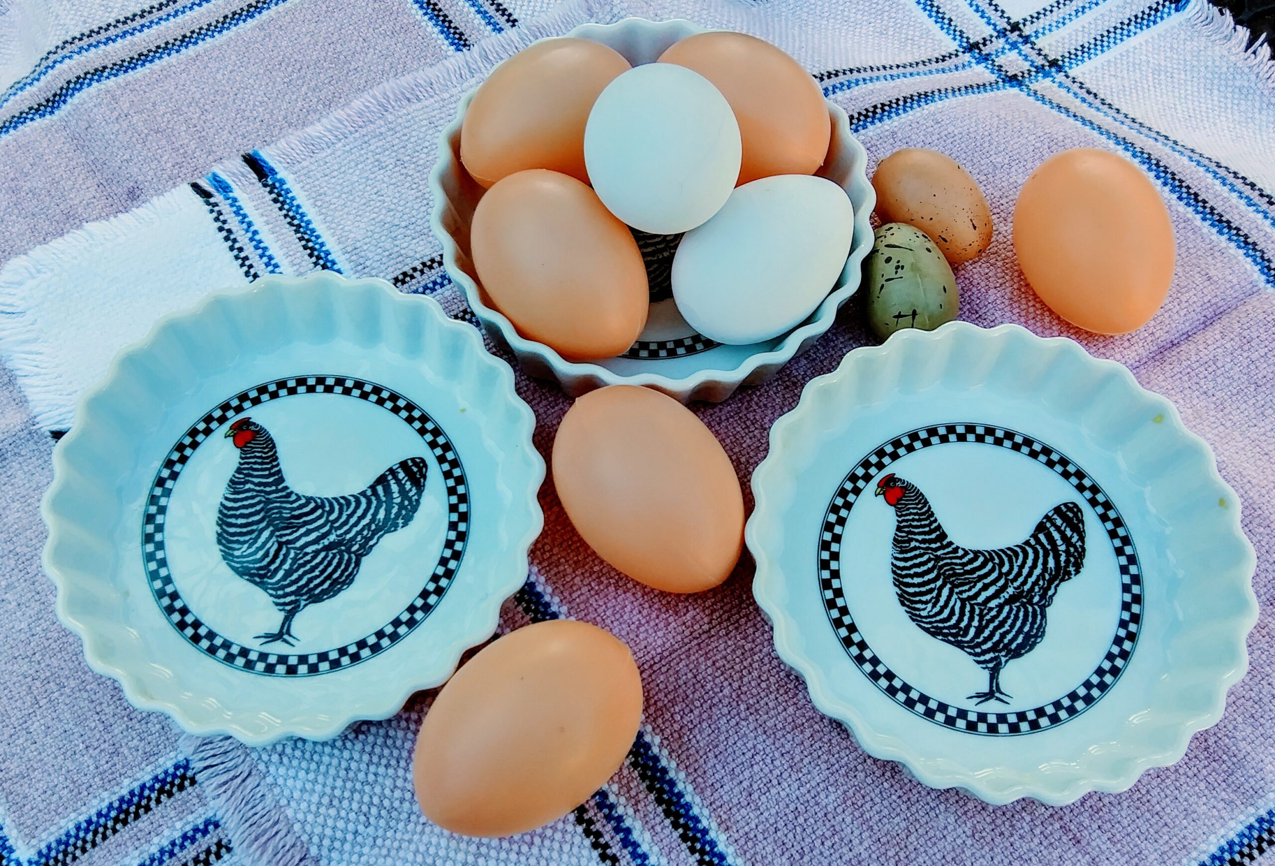 French Hen Mini Quiche Dish Set