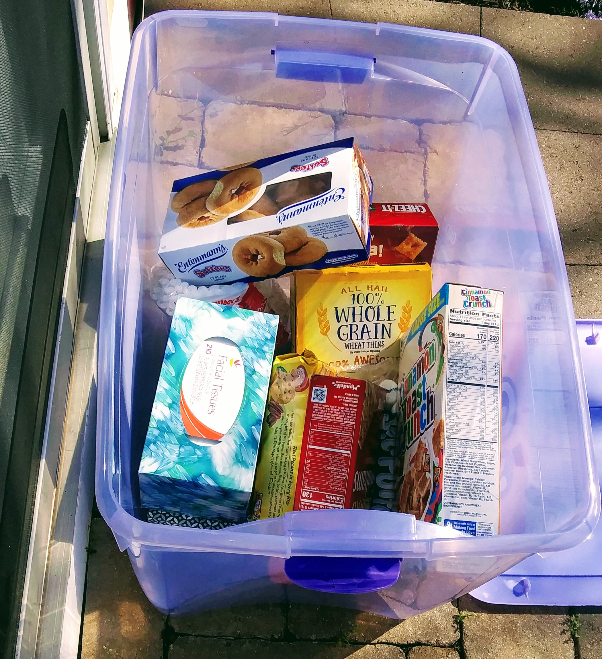 Groceries Airing Out on Patio