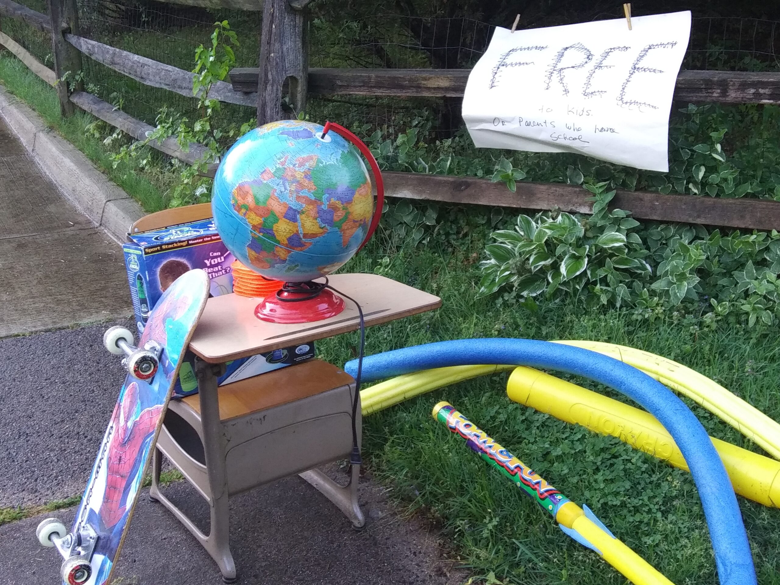 Free Skateboard, Jump Rope and Cones