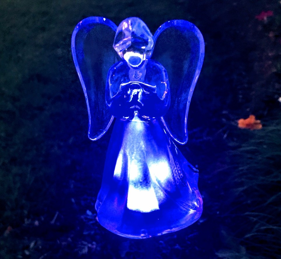 Memorial Angel at Night