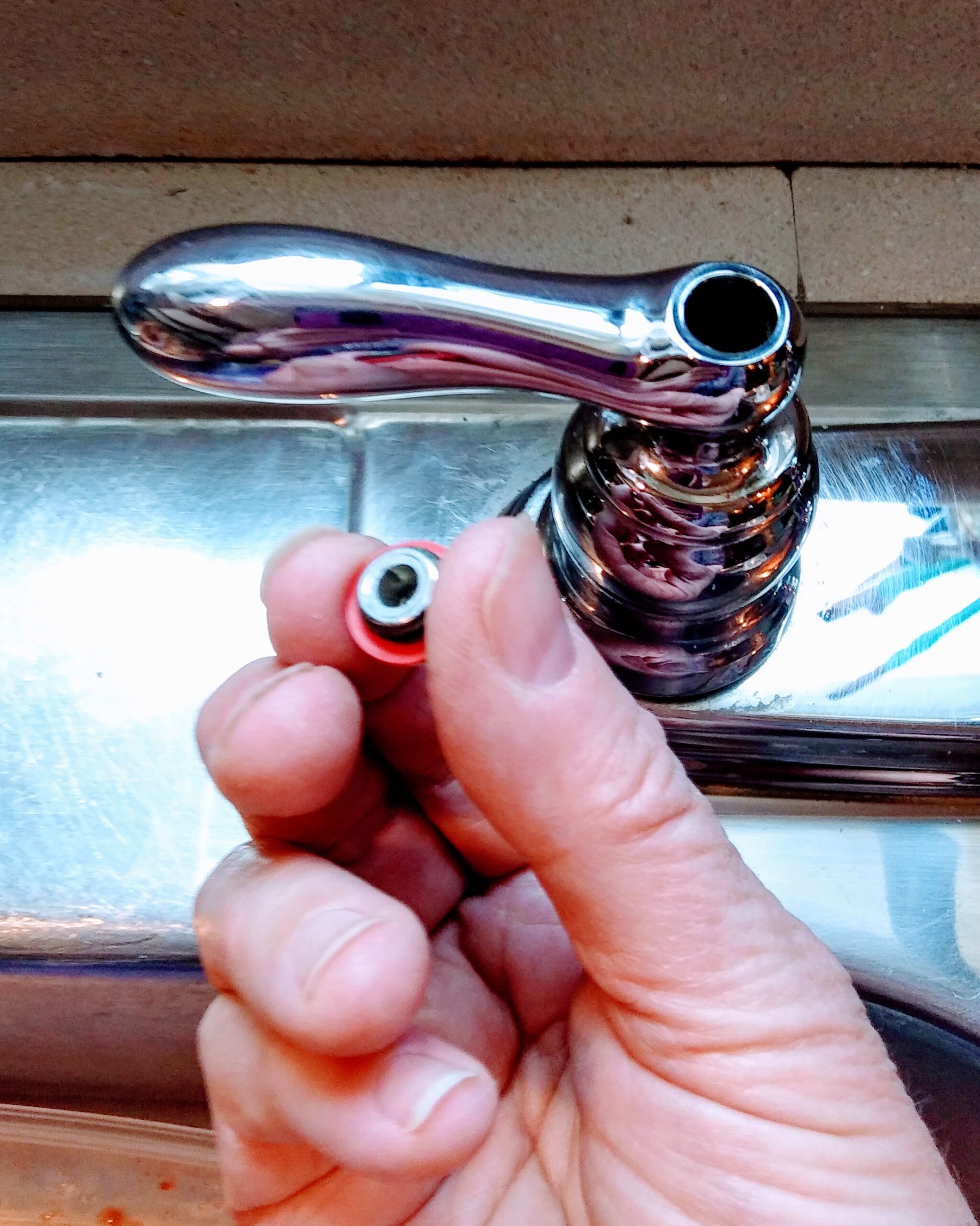 Replacing the Top of the Faucet Cap