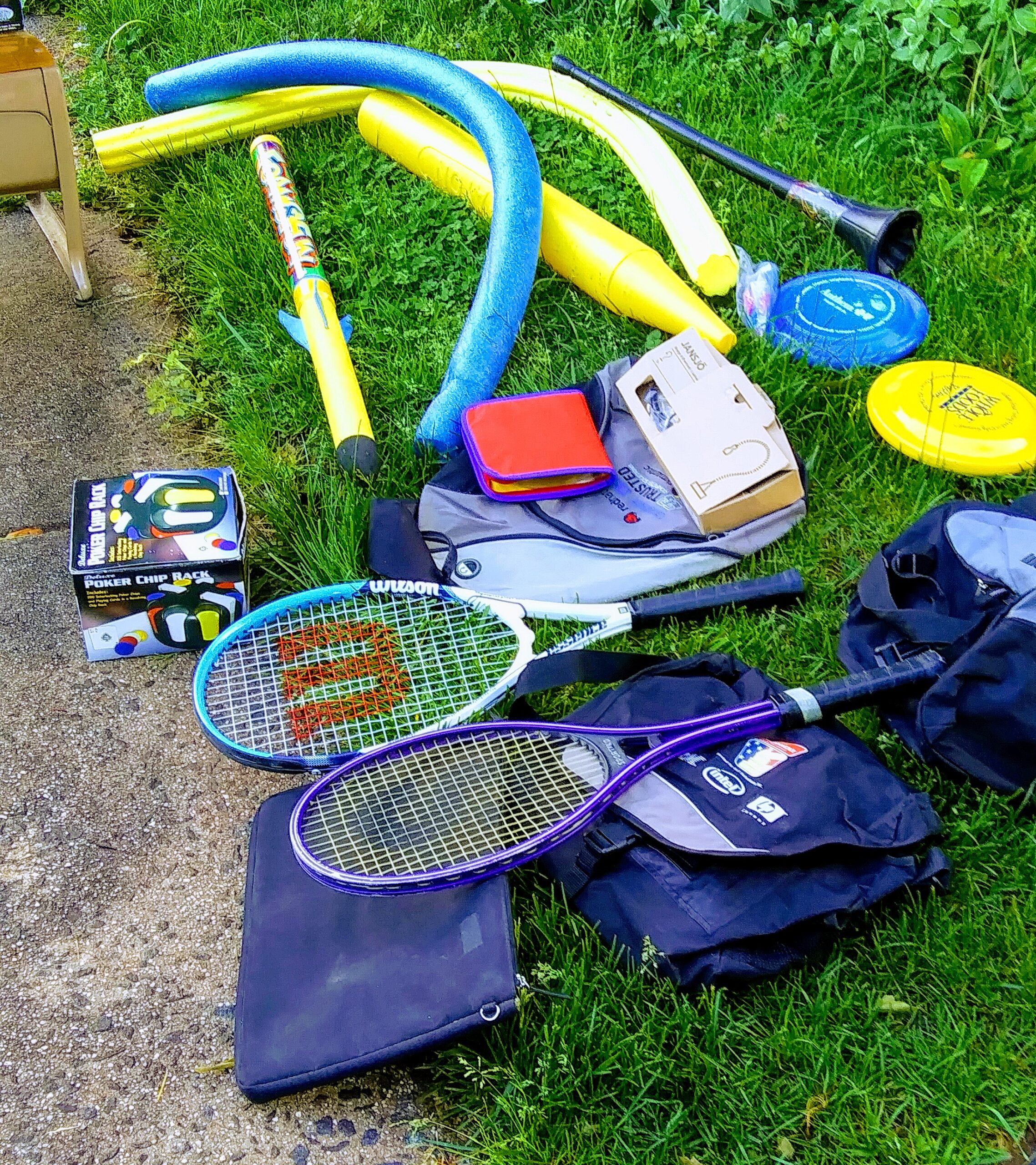 Tennis Rackets and Pool Noodles