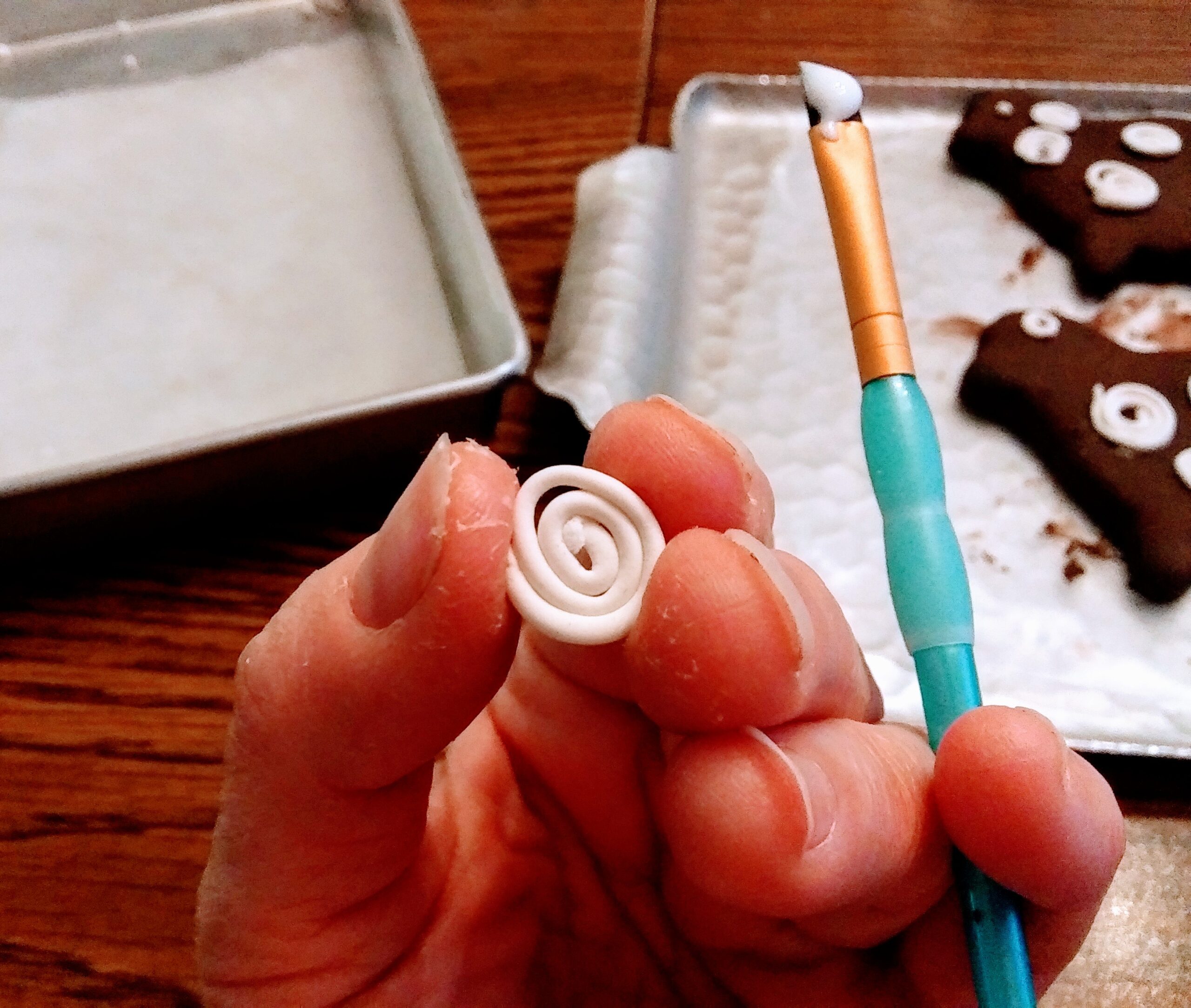 Using a Paintbrush and White Household Glue