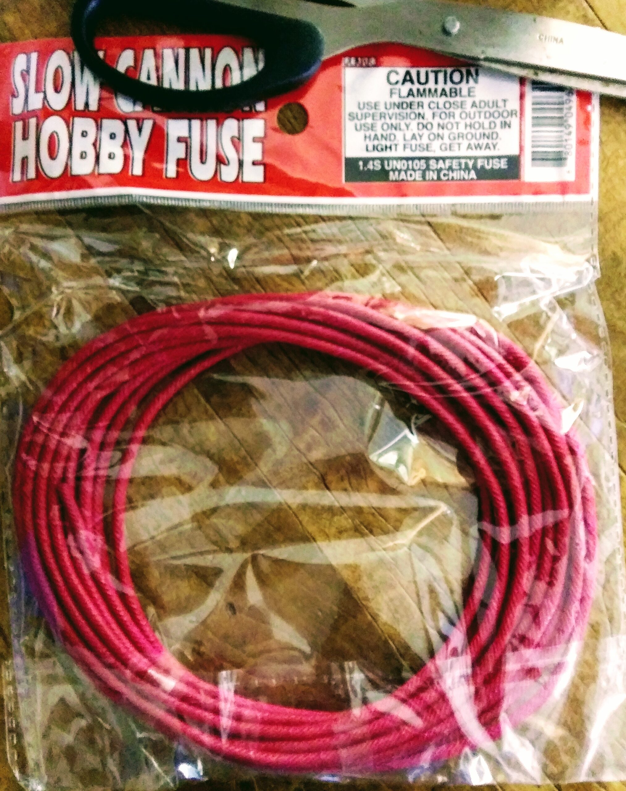 Slow Burning Hobby Fuse