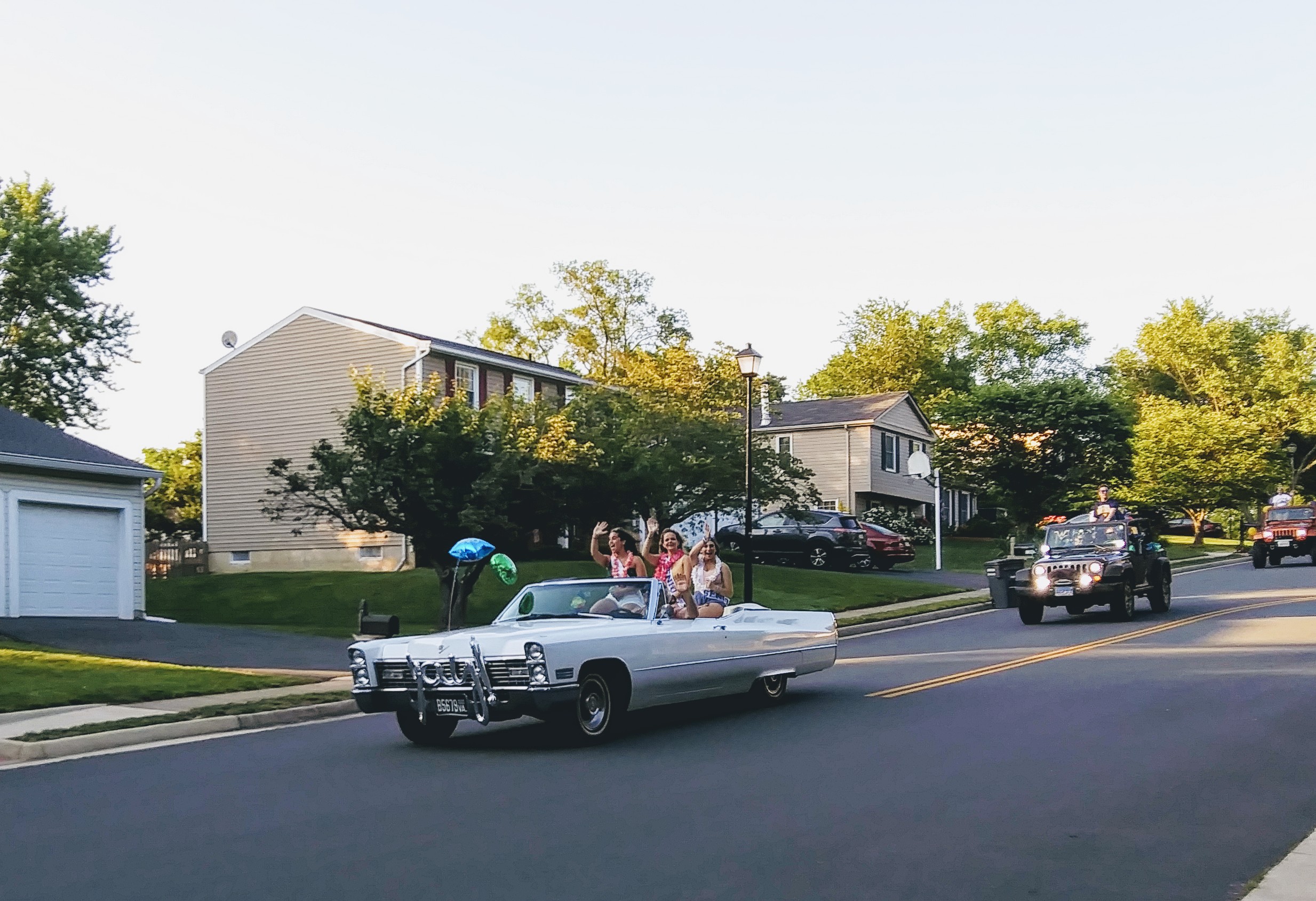 vintage Car with Grads