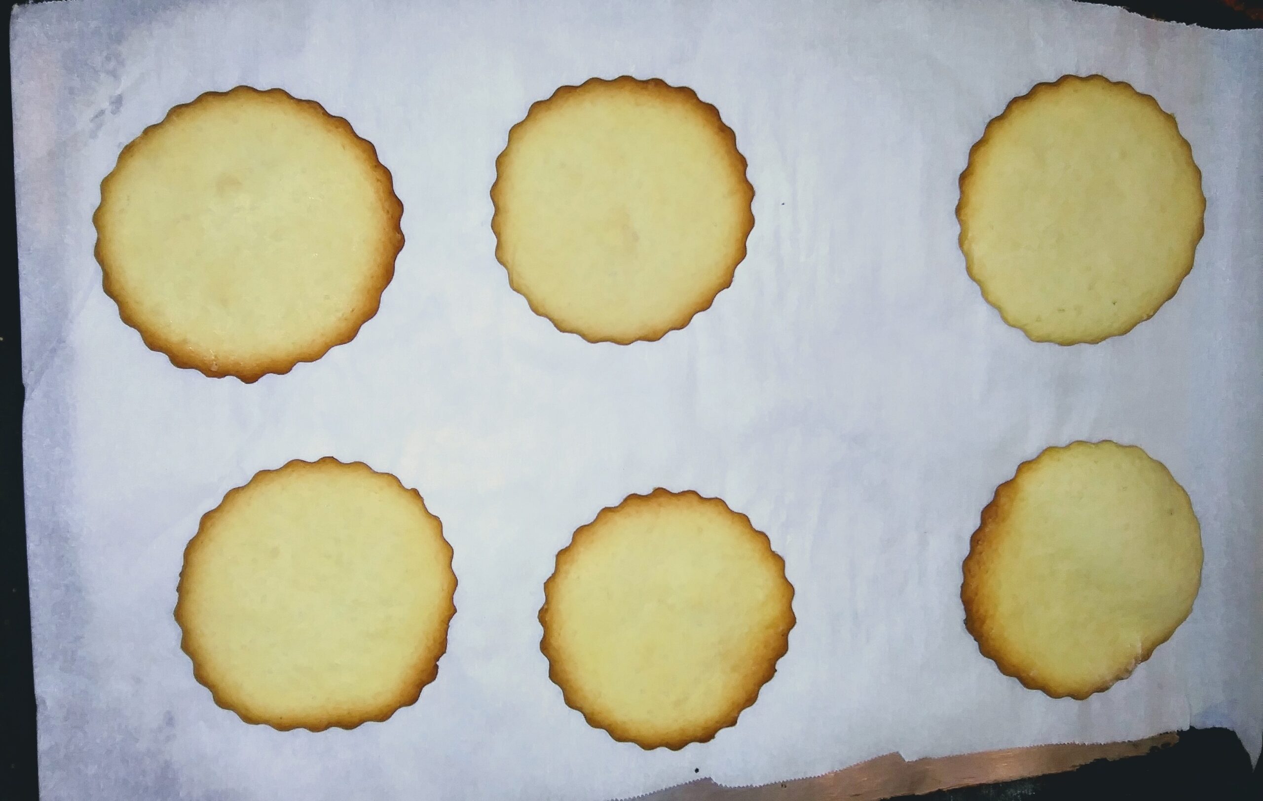 Cookies Baked on Parchment Paper