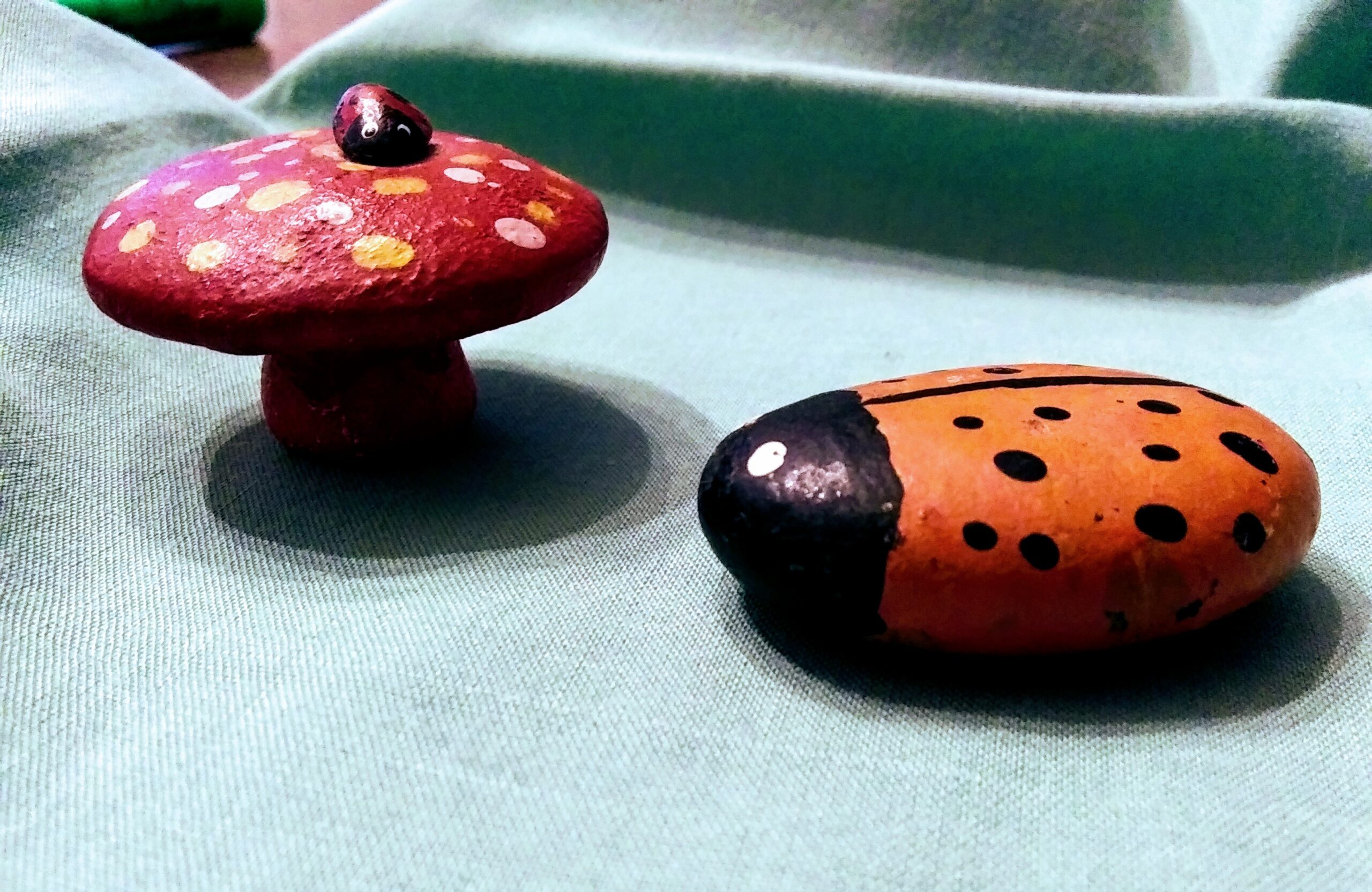 Easy Ladybug and Mushroom Craft Project