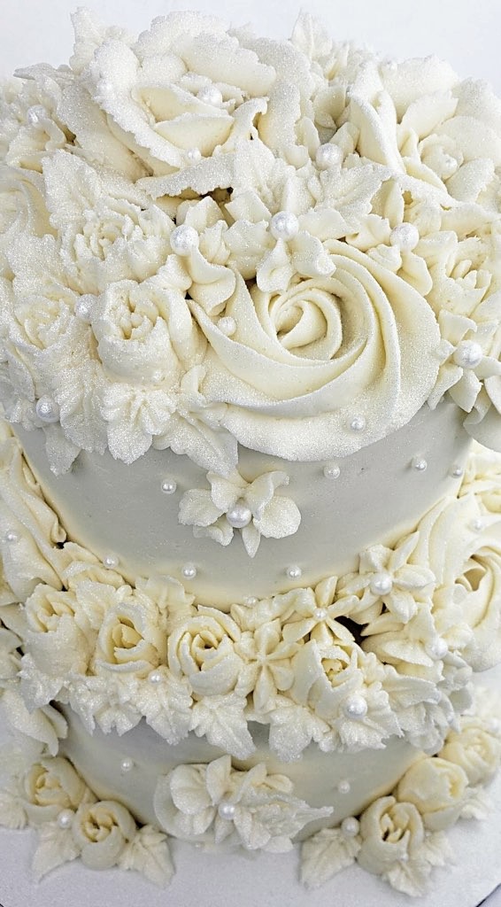 Side View of Wedding Cake