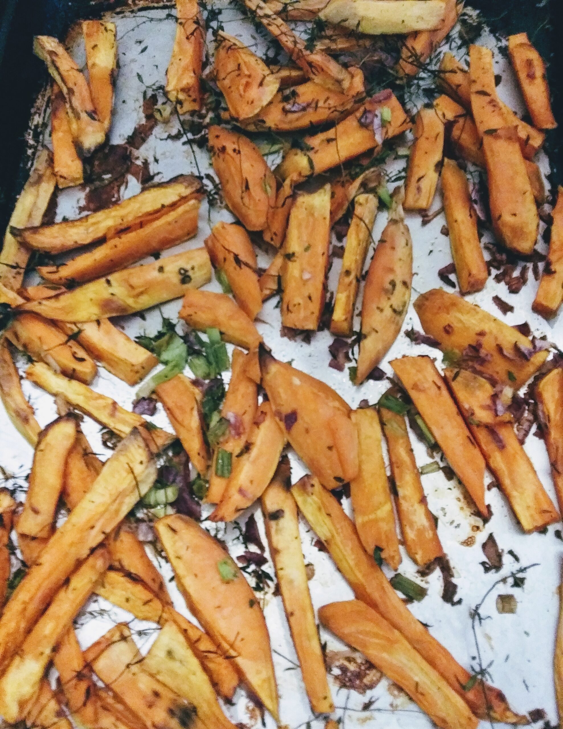 Baked Herb Yam Fries