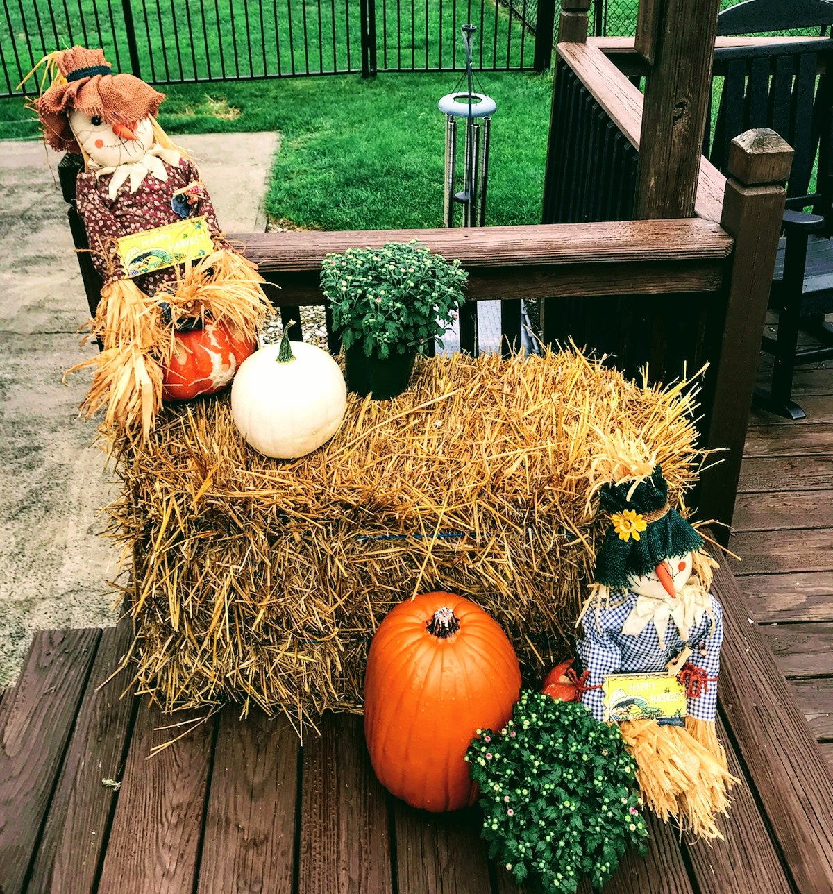 Fall Decoration on Deck