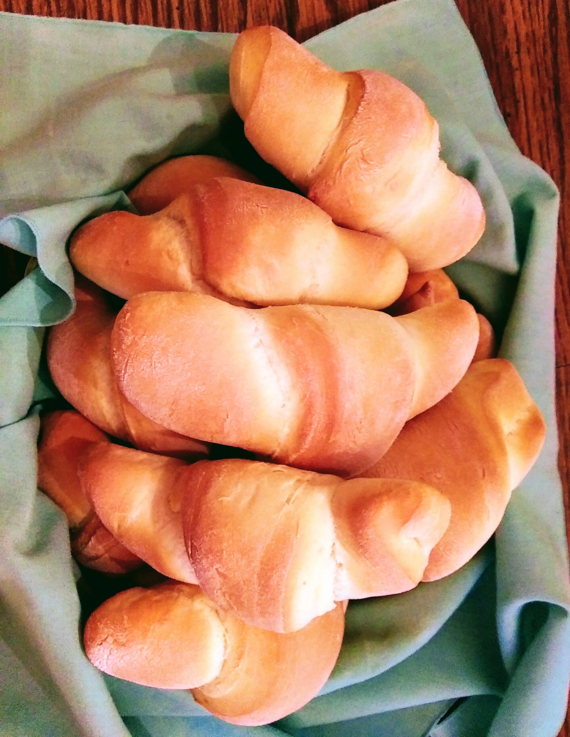 Fresh Rolls on Dinner Table