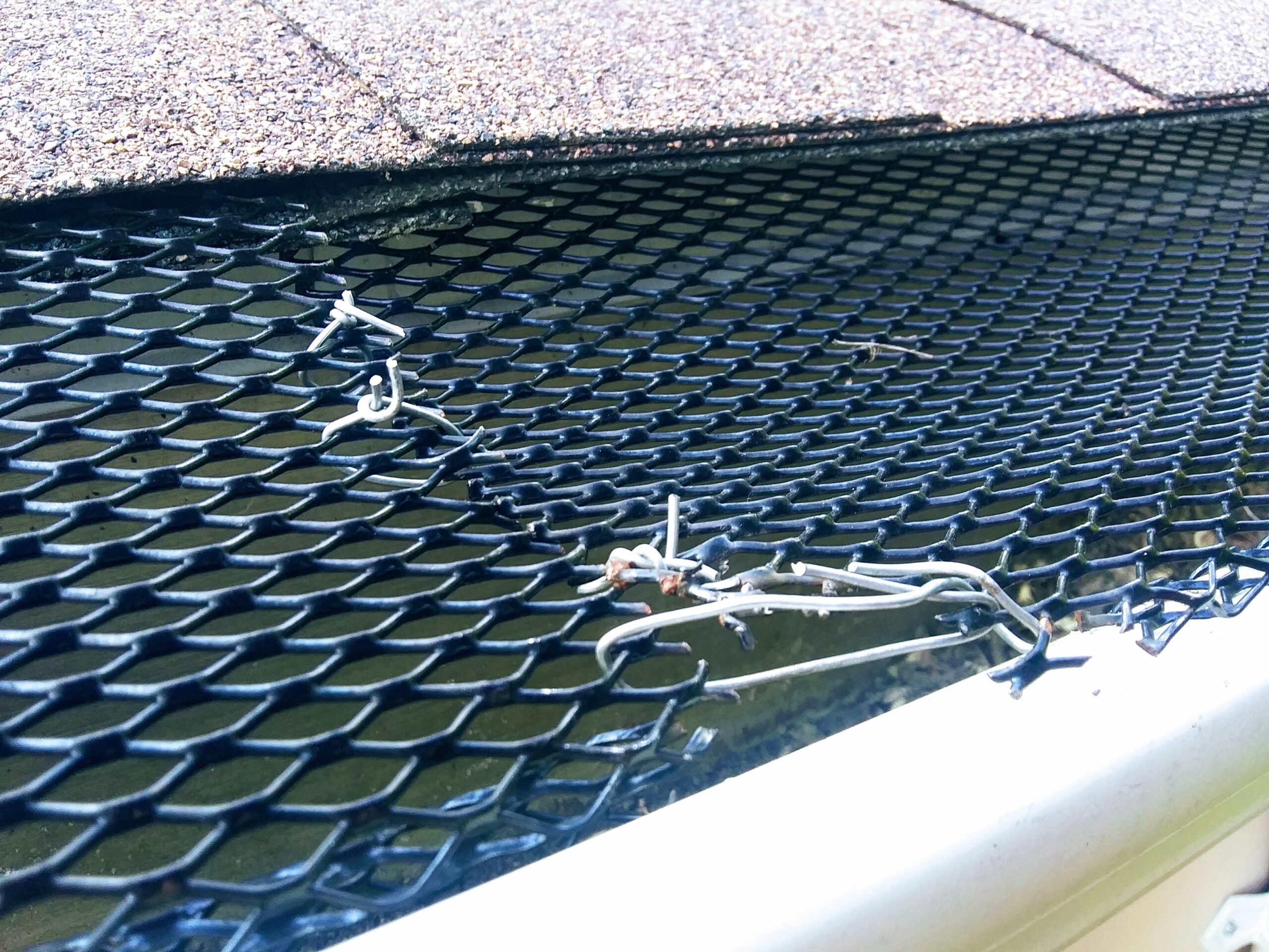 Repaired Gutter Screen