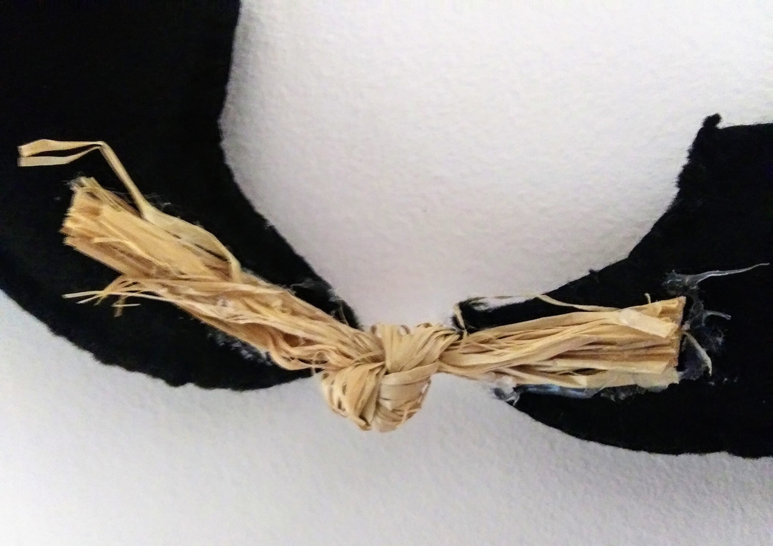 Attaching Basts with Raffia