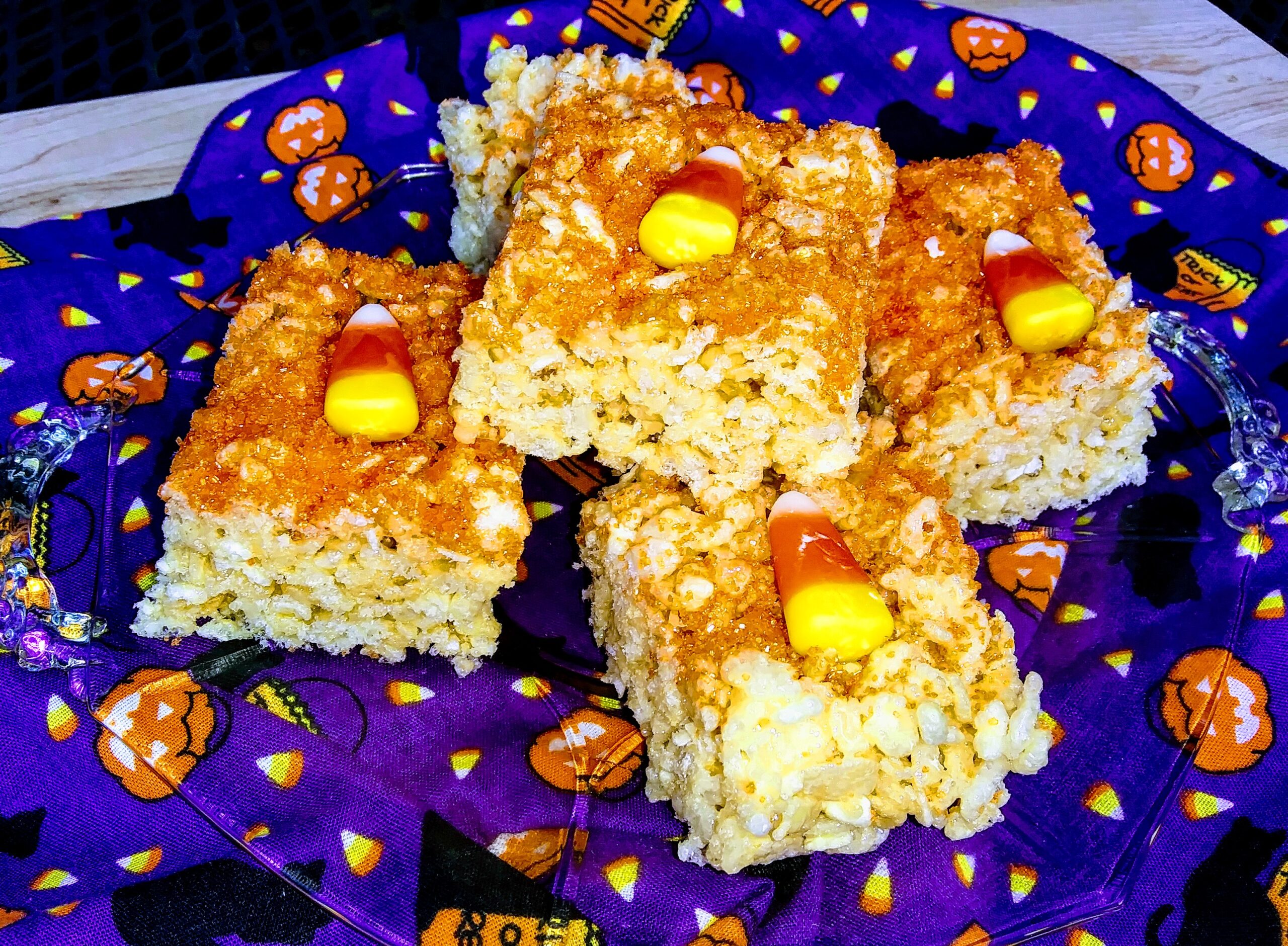 Candy Corn Marshmallow Treats