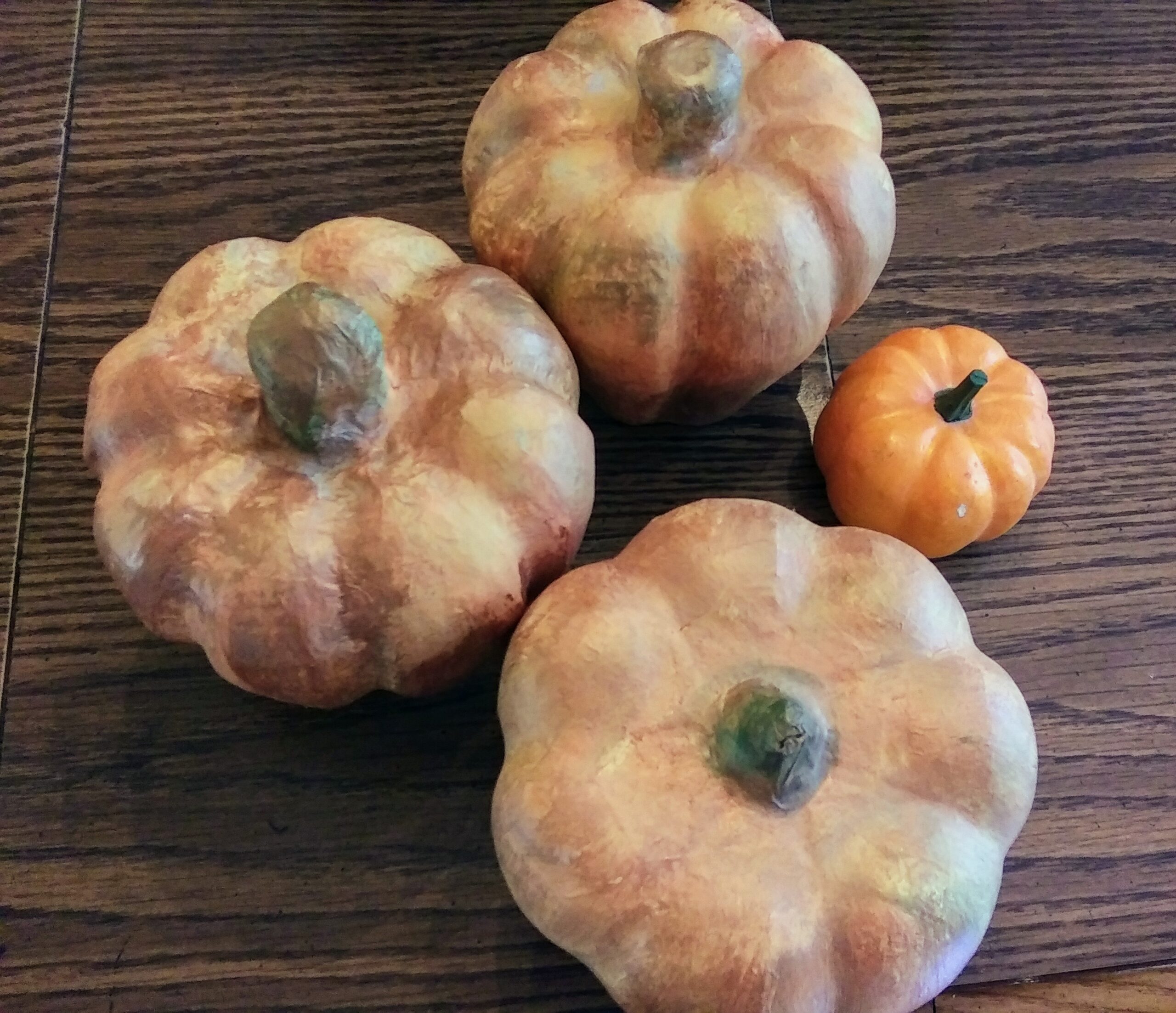 Paper Mache Pumpkins