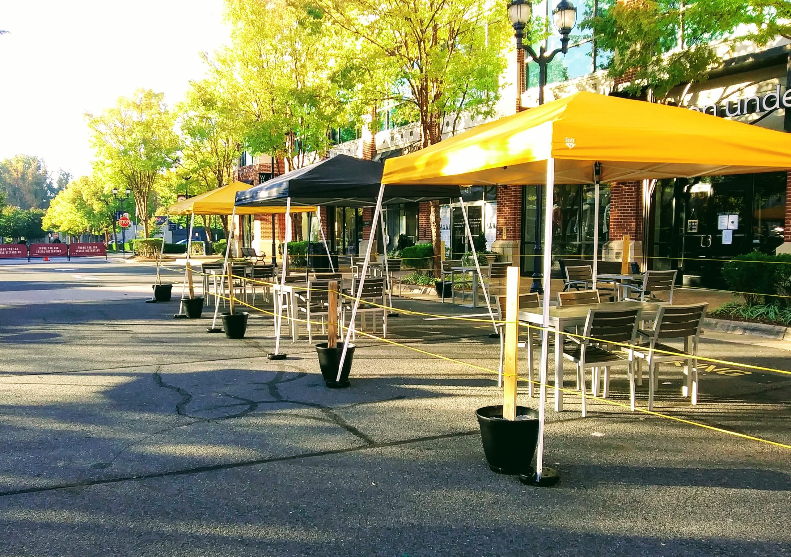 Tented Area Near Outdoor Dinning Area