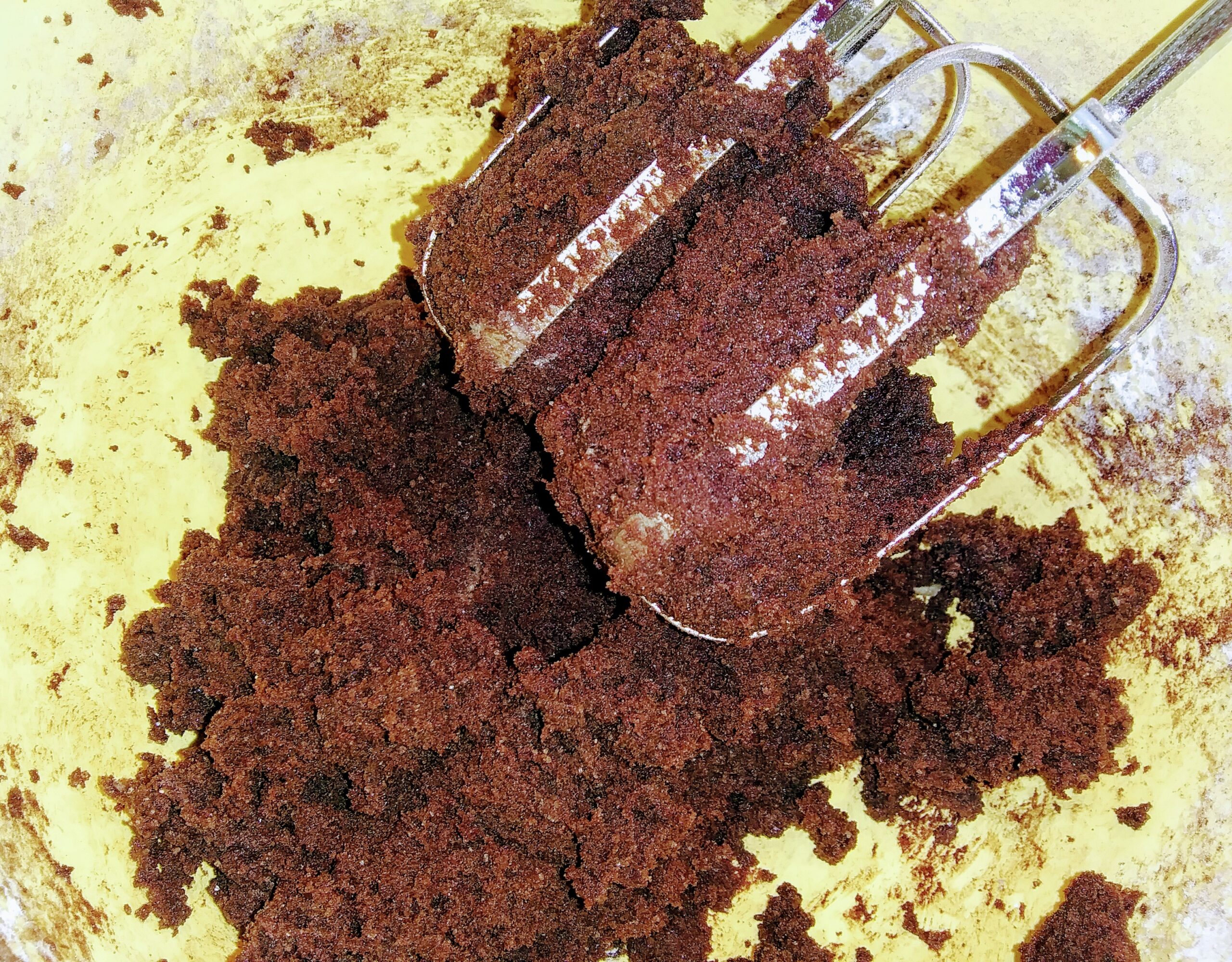 Adding the Flour Baking Cocoa Mixture