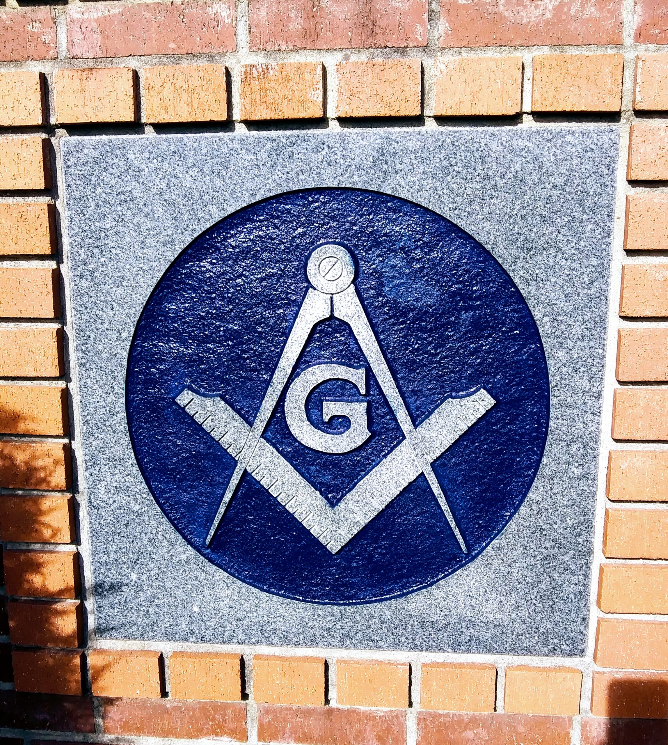 Sign Outside of the Masonic Lodge